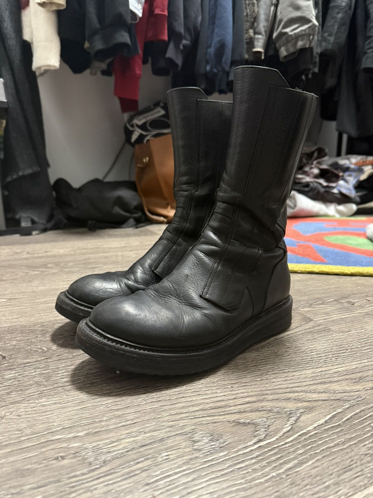 Rick Owens Rick Owens SS15 Moto Creeper Boots | Grailed