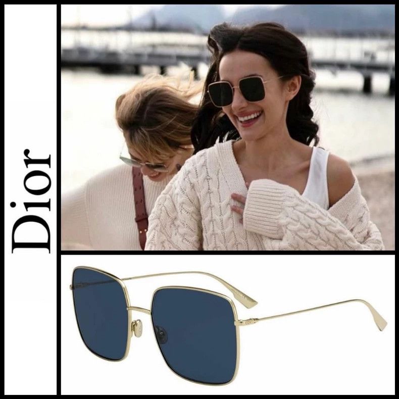 Dior DiorBlue and gold square frame sunglasses 2503-Nextarrow Size ONE SIZE - 8 Thumbnail