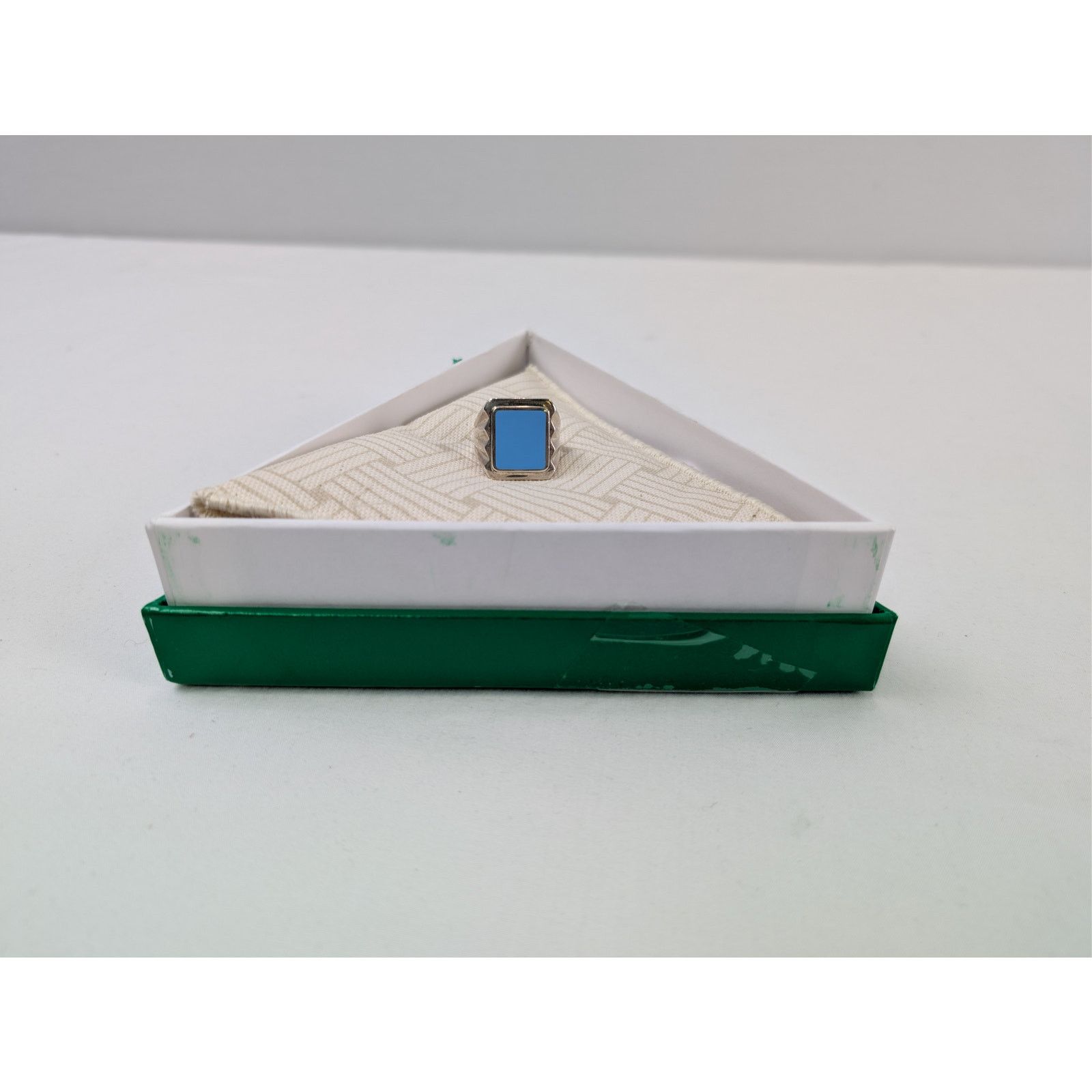 Bottega Veneta o1rshd1 Size: 17 / Sterling Silver / Enamel Anello Ring Blue Size ONE SIZE - 1 Thumbnail