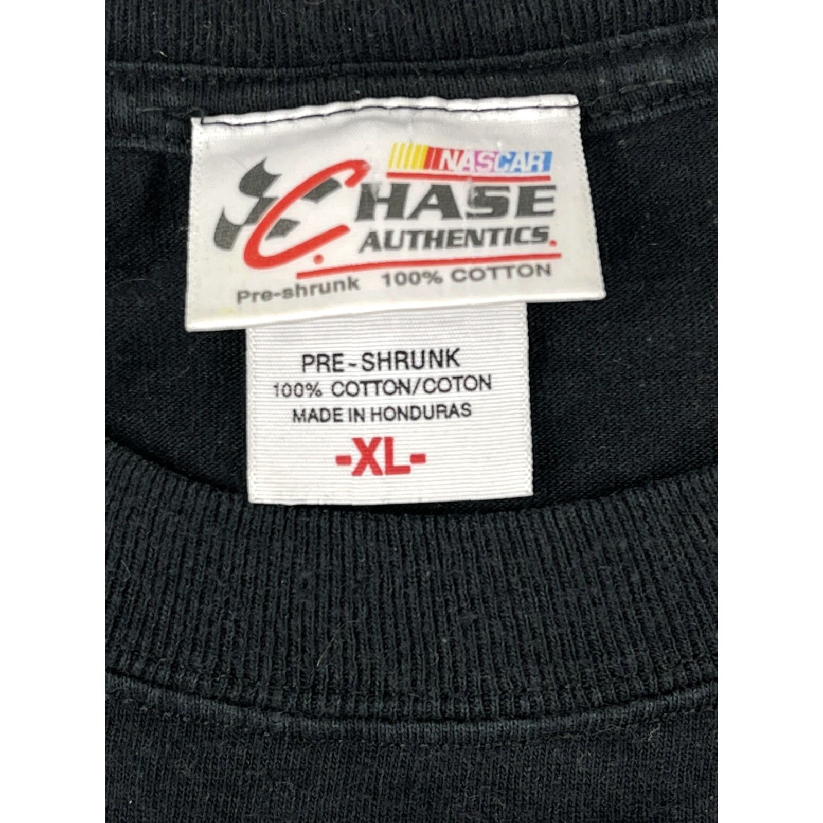 Chase Authentics Chase Authentics Jeff Gordon NASCAR Racing T-Shirt Black Adult XL Cotton Short Sleeve Logo Mens Size US XL / EU 56 / 4 - 3 Thumbnail