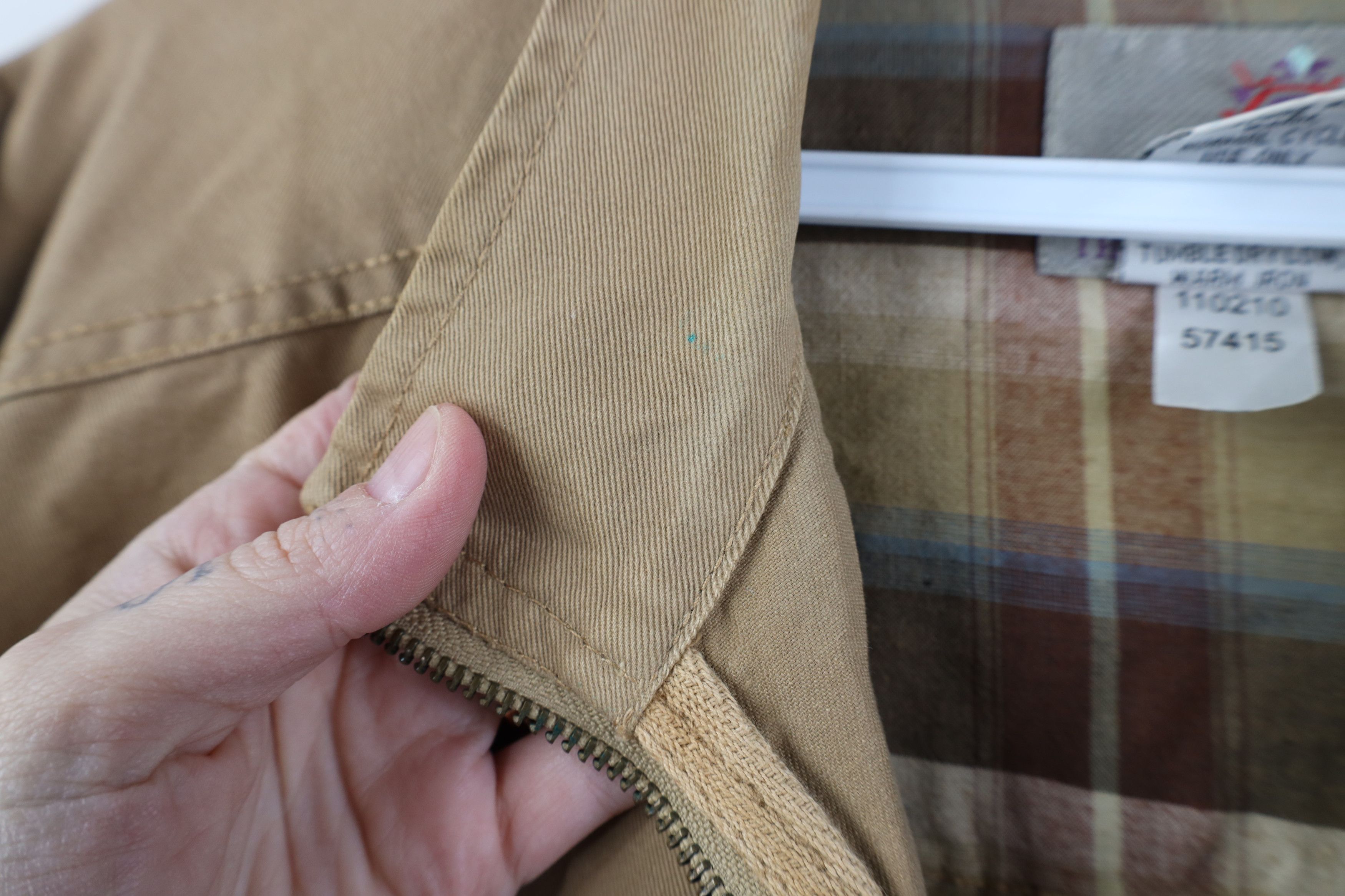 Vintage Vintage 90s Streetwear Pigment Dye Twill Bomber Jacket Brown Size US L / EU 52-54 / 3 - 4 Thumbnail