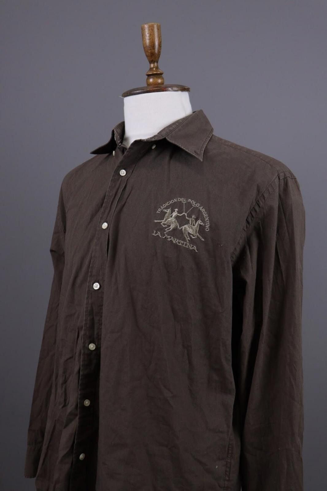 Designer La Marina Buenos Aires Brown Shirt Size XXL Size US XXL / EU 58 / 5 - 5 Thumbnail