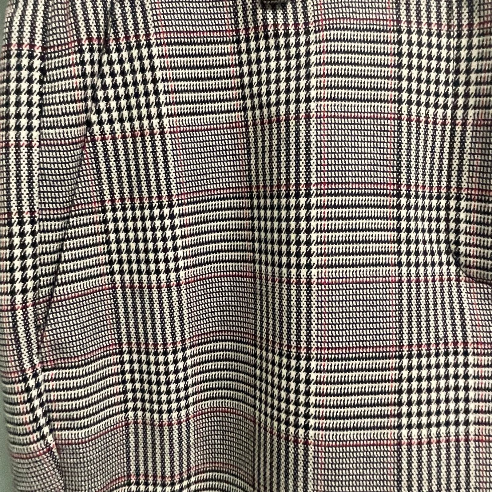 J.Crew J. Crew Womens Size 00 Black Plaid Dress Pants Career Size 24" / US 00 / IT 34 - 2 Thumbnail