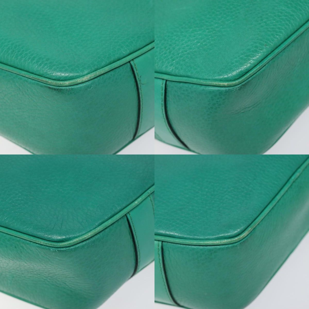 Celine CELINE Shoulder Bag Leather Green Gold Size ONE SIZE - 10 Thumbnail