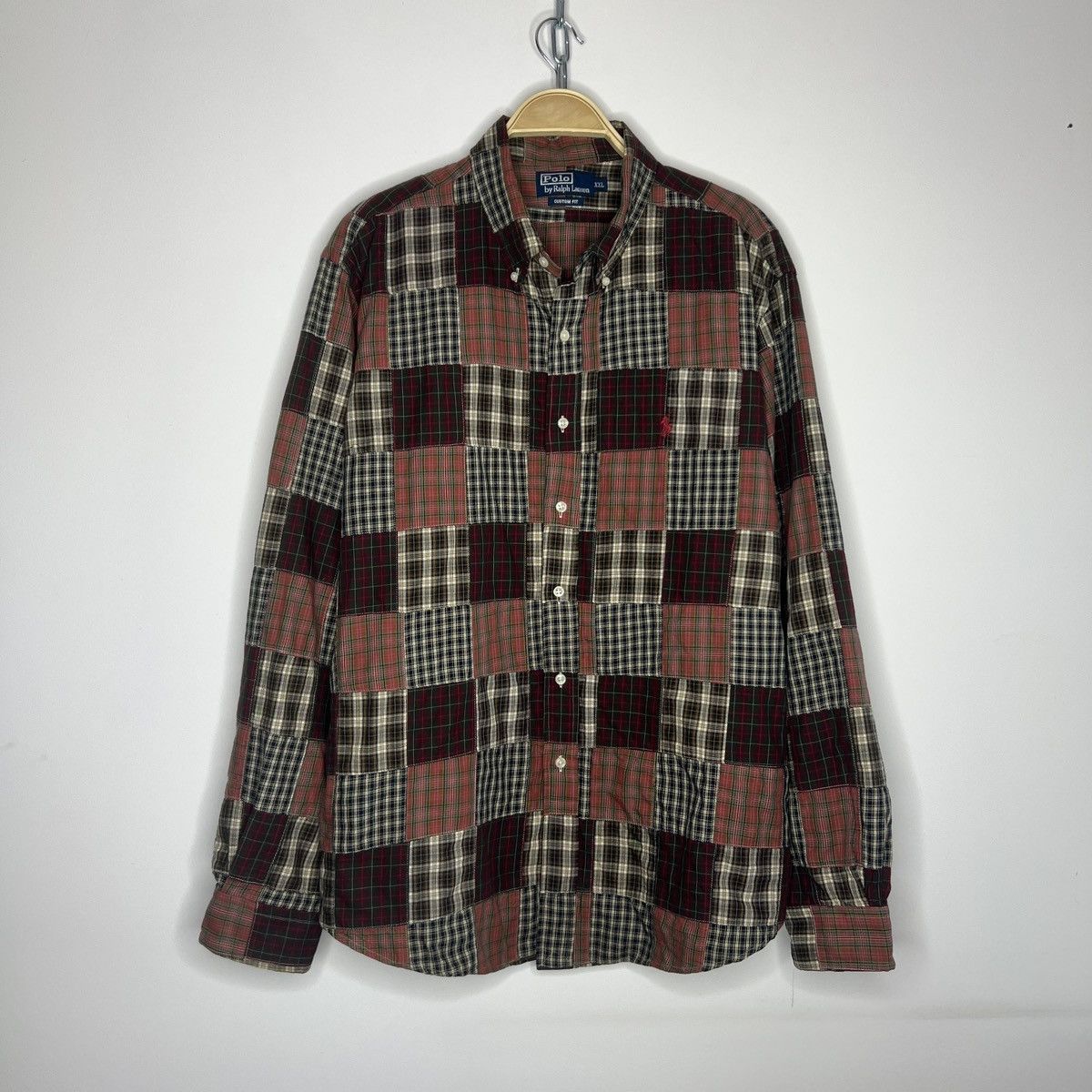 Polo Ralph Lauren Vintage polo Ralph Lauren flannel patchwork shirt checkered Size US XXL / EU 58 / 5 - 1 Thumbnail