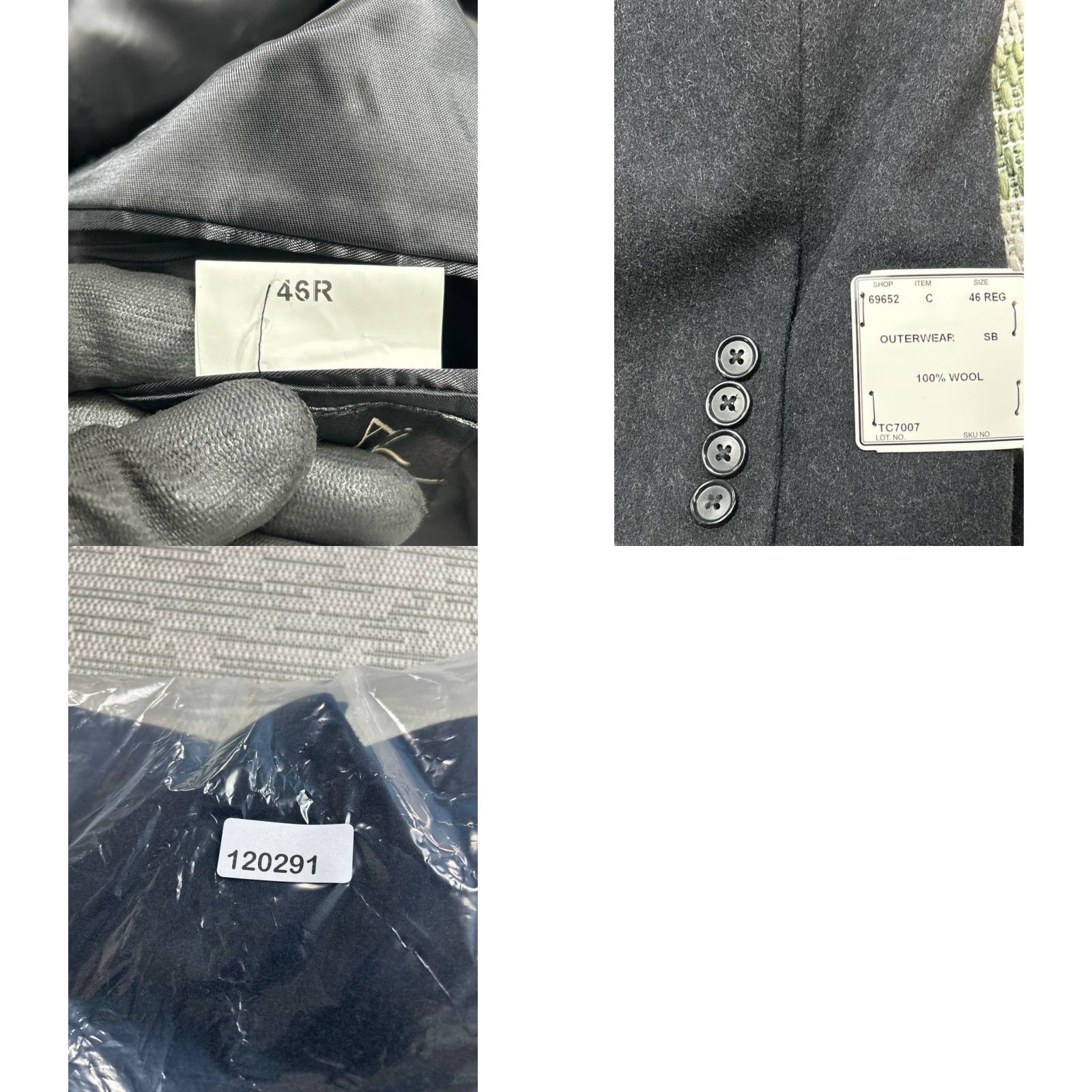 Jos. A. Bank VINTAGE Jos. A Bank Overcoat Mens 46R Gray Wool Notch Lapel Single Breasted Winter New Size US S / EU 44-46 / 1 - 9 Thumbnail