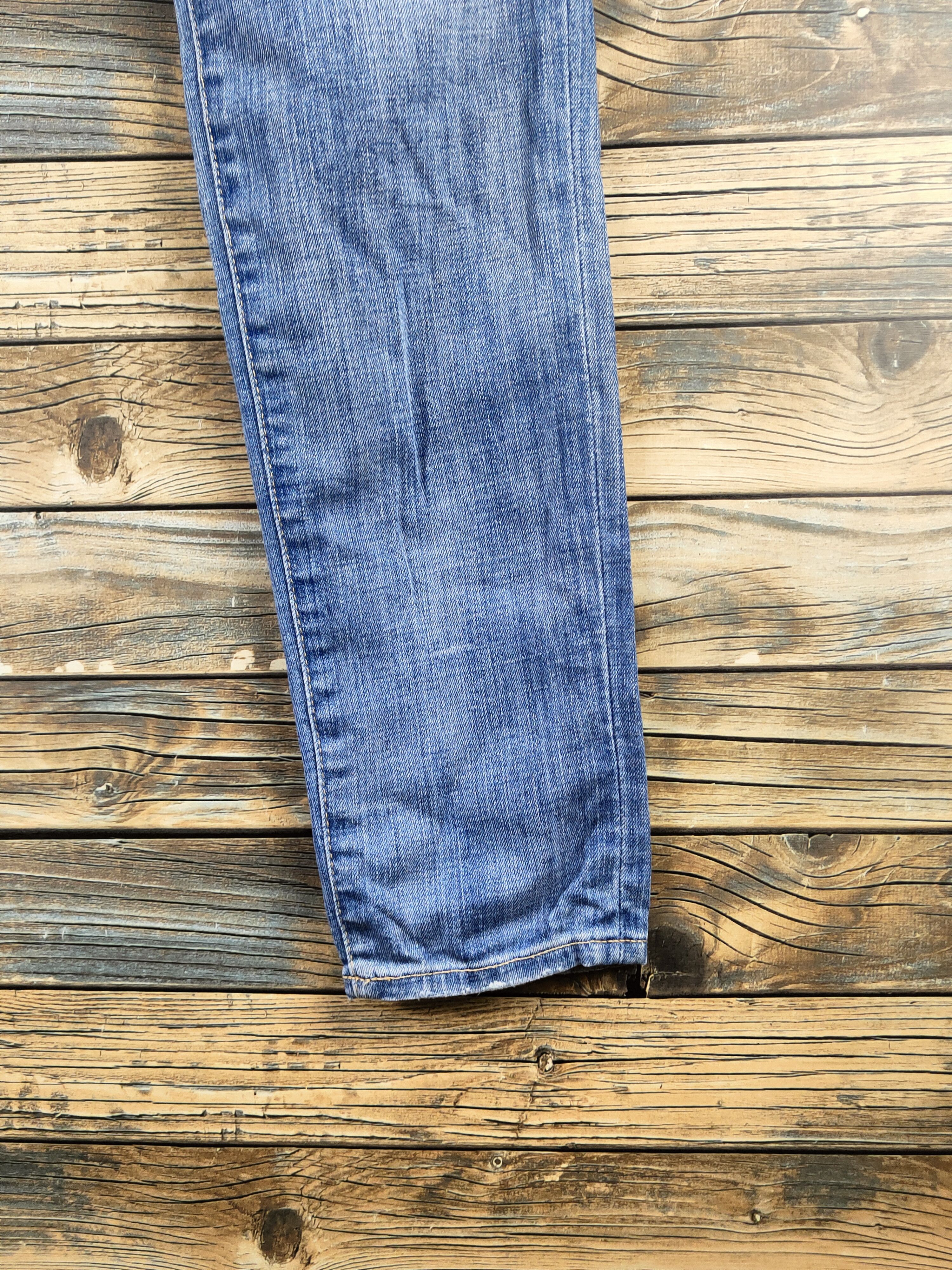Polo Ralph Lauren Polo Ralph Lauren skinny Blue Ripped denim Jeans #46-901 Size US 31 - 6 Thumbnail