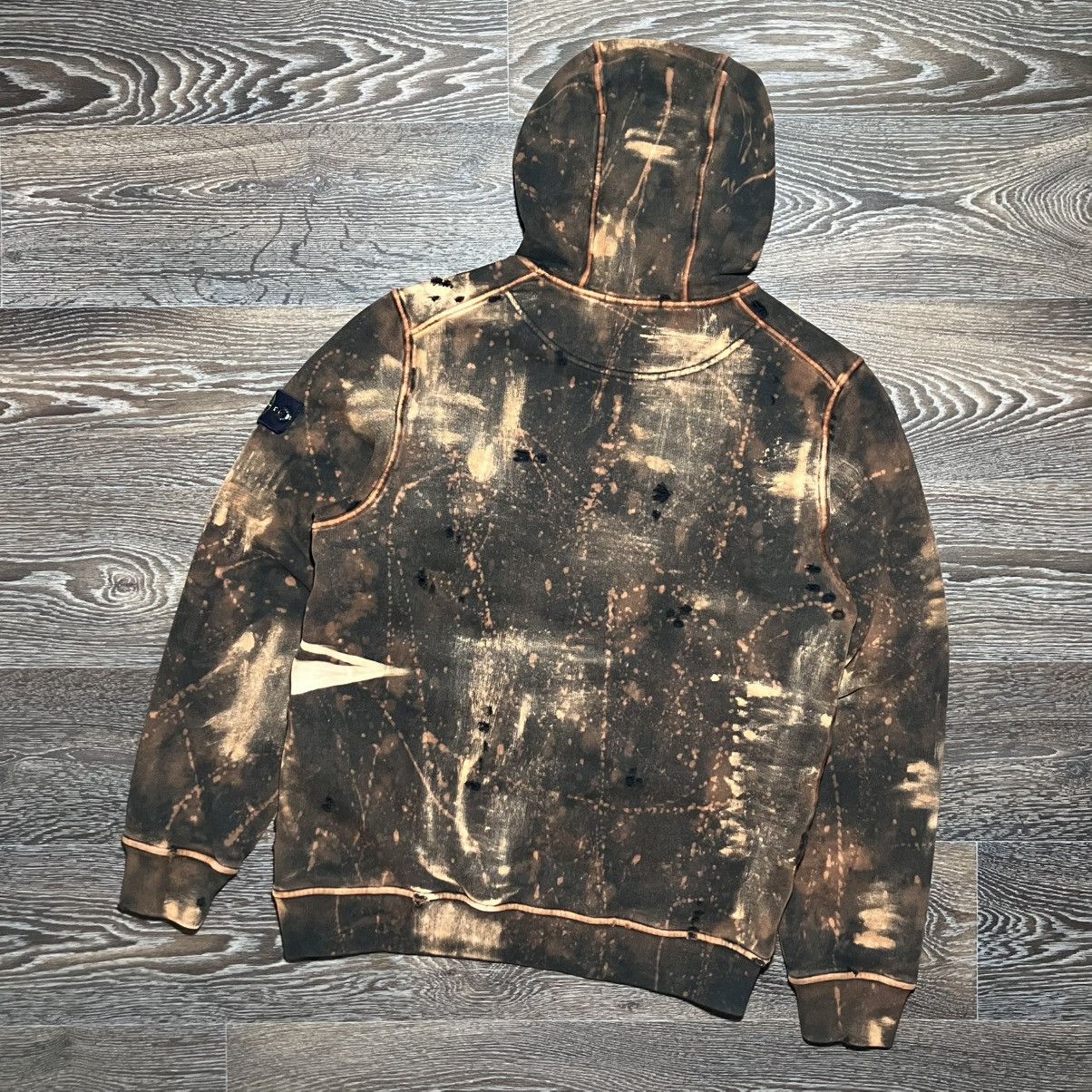 Stone Island Custom🔥 STONE ISLAND Junior Wind Rose Logo Distressed Hoodie Size US S / EU 44-46 / 1 - 2 Thumbnail