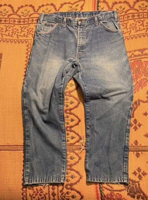 Dickies Vintage Dickies Denim Plaid Lined Jeans Size US 36 / EU 52 - 2 Thumbnail