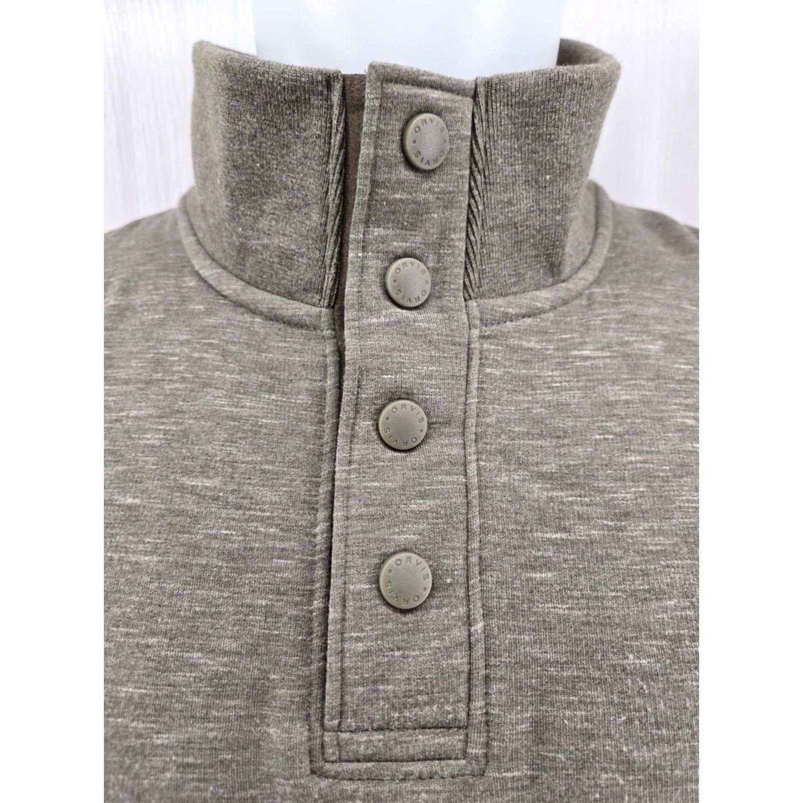 Orvis Orvis Men 2XL Fleece Sweater 1/4 Zip Pullover Green Casual Outdoor Shirt Size US XXL / EU 58 / 5 - 4 Thumbnail