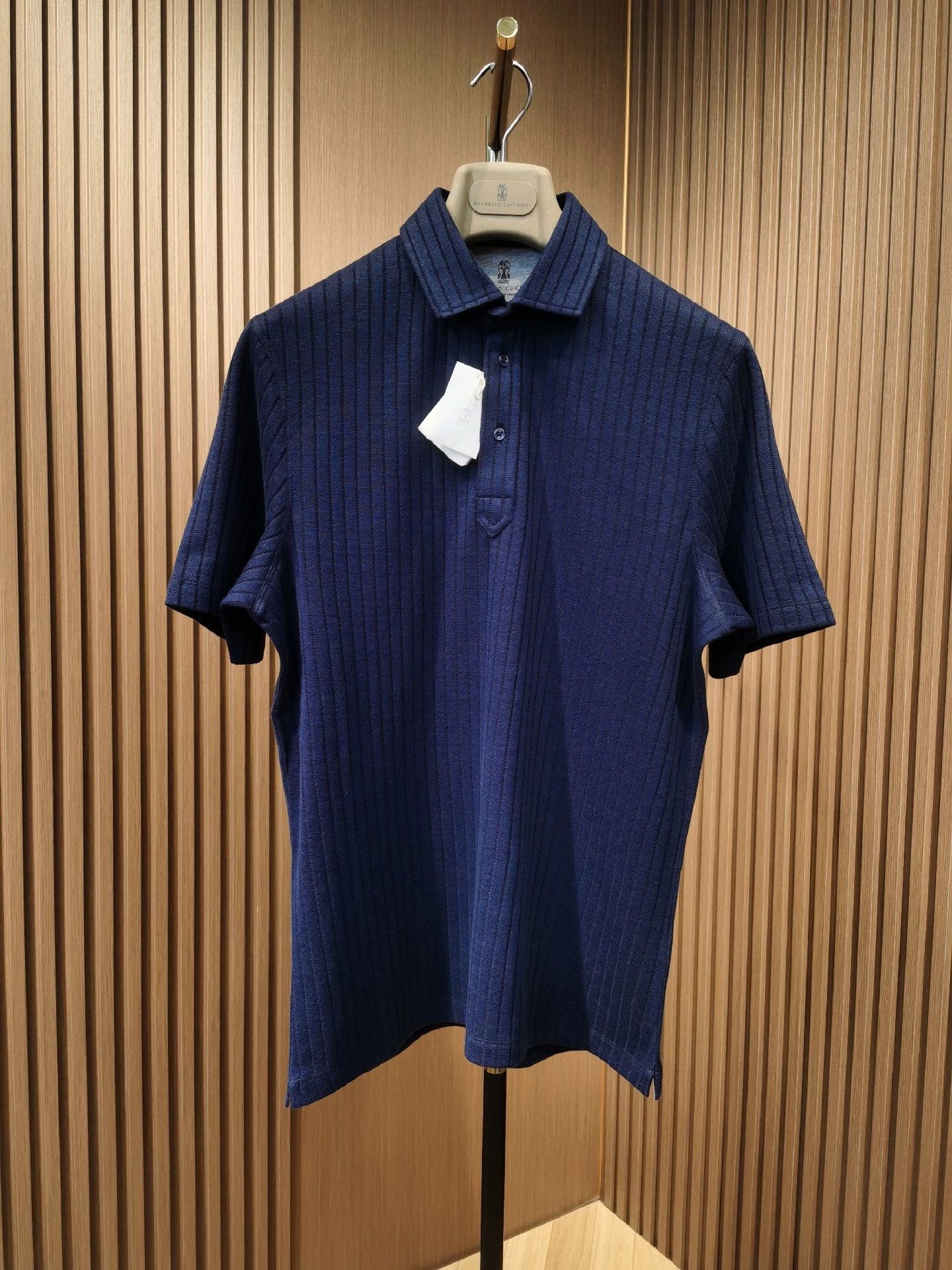 Brunello Cucinelli Brunello Cucinelli Cotton-Linen Polo Shirt - dmc Size US M / EU 48-50 / 2 - 1 Thumbnail