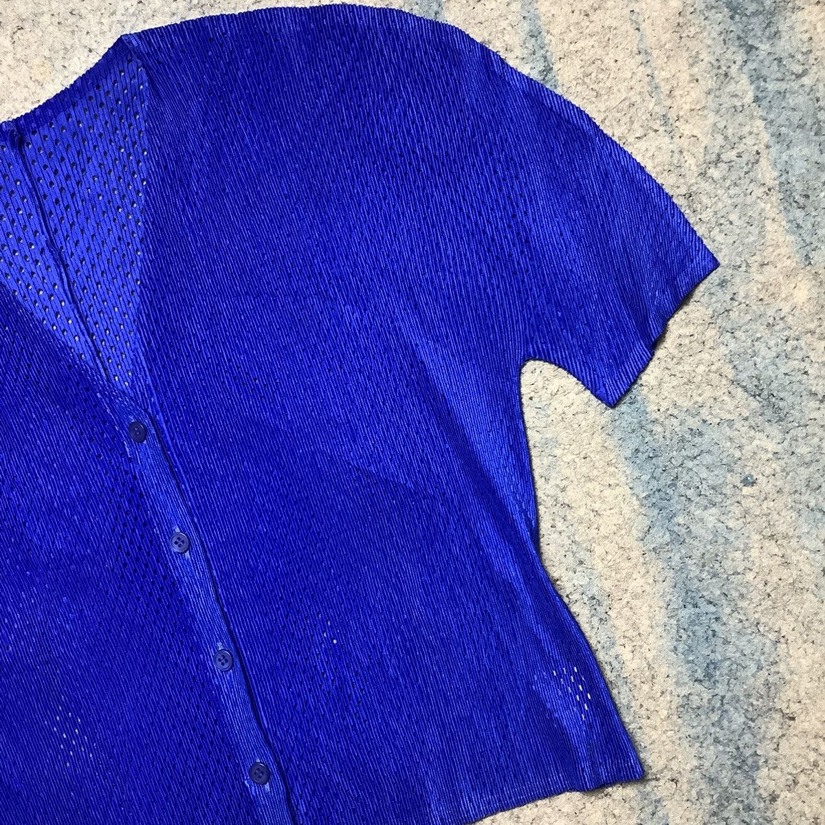 Issey Miyake × Pleats Please Issey Miyake Issey Miyake Pleats Please Crop Top Stylish Size L / US 10 / IT 46 - 4 Thumbnail