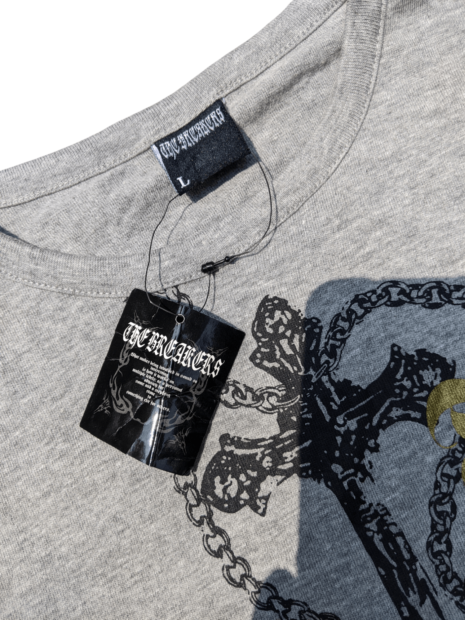 Japanese Brand The Breakers Chain Cross Poem Long Sleeve t-shirt Size US L / EU 52-54 / 3 - 6 Thumbnail