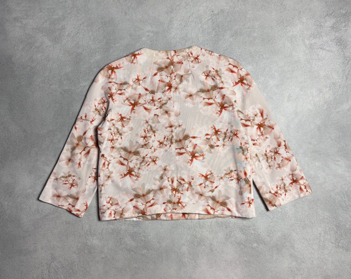 Max Mara MAX MARA Studio Women’s Cotton Viscose Floral Blazer Jacket Size L / US 10 / IT 46 - 2 Thumbnail