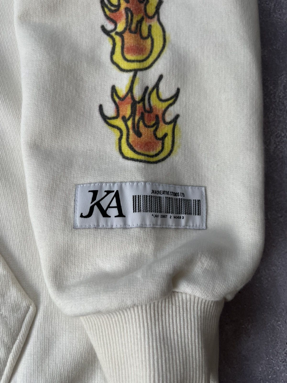 Japanese Brand JK Attire revenge sketch print oversized hoodie flame Size US M / EU 48-50 / 2 - 4 Thumbnail
