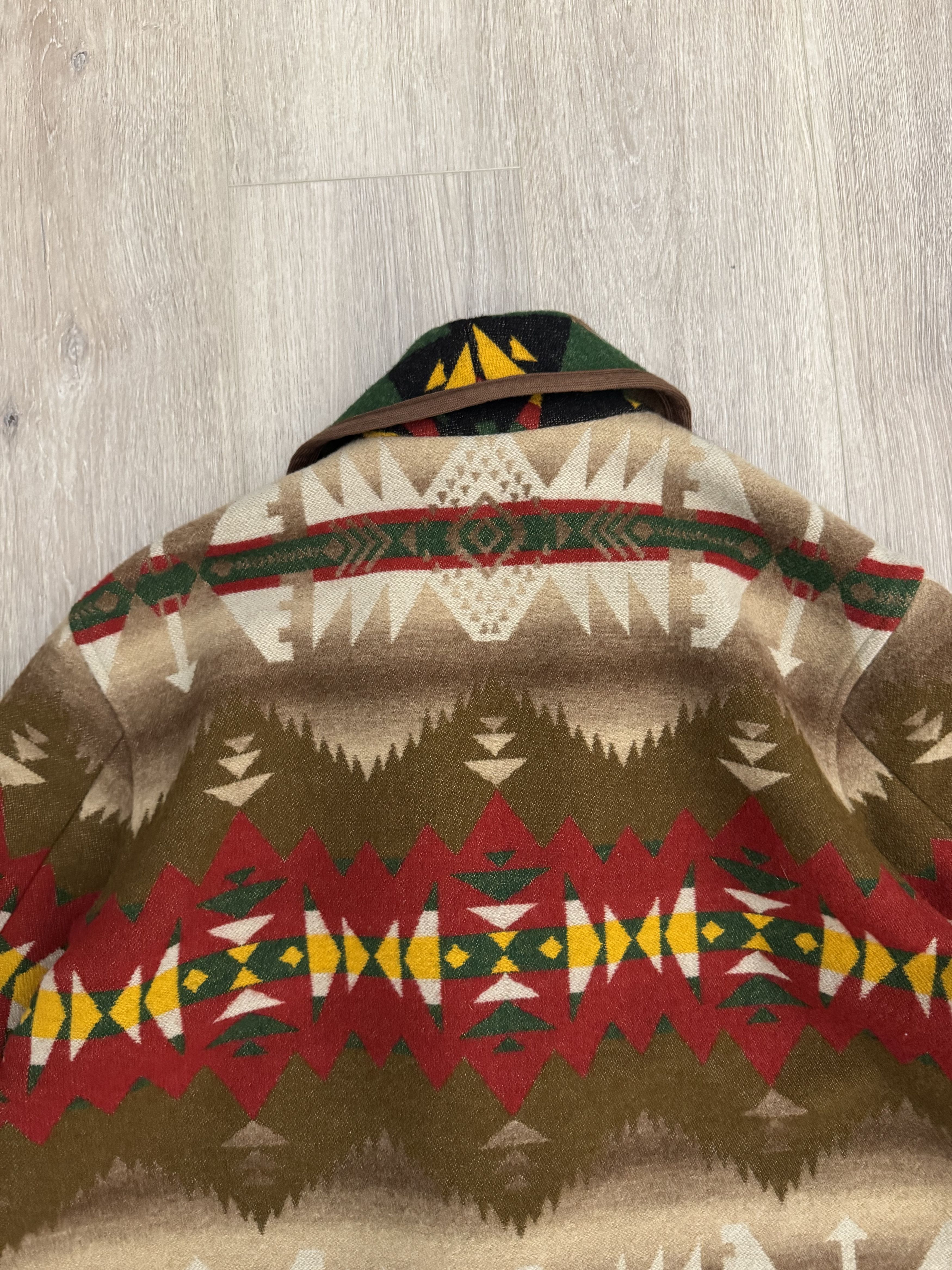 Polo Ralph Lauren Polo Country Aztec Robe Wool Blanket Coat Vintage Western Size US M / EU 48-50 / 2 - 14 Thumbnail