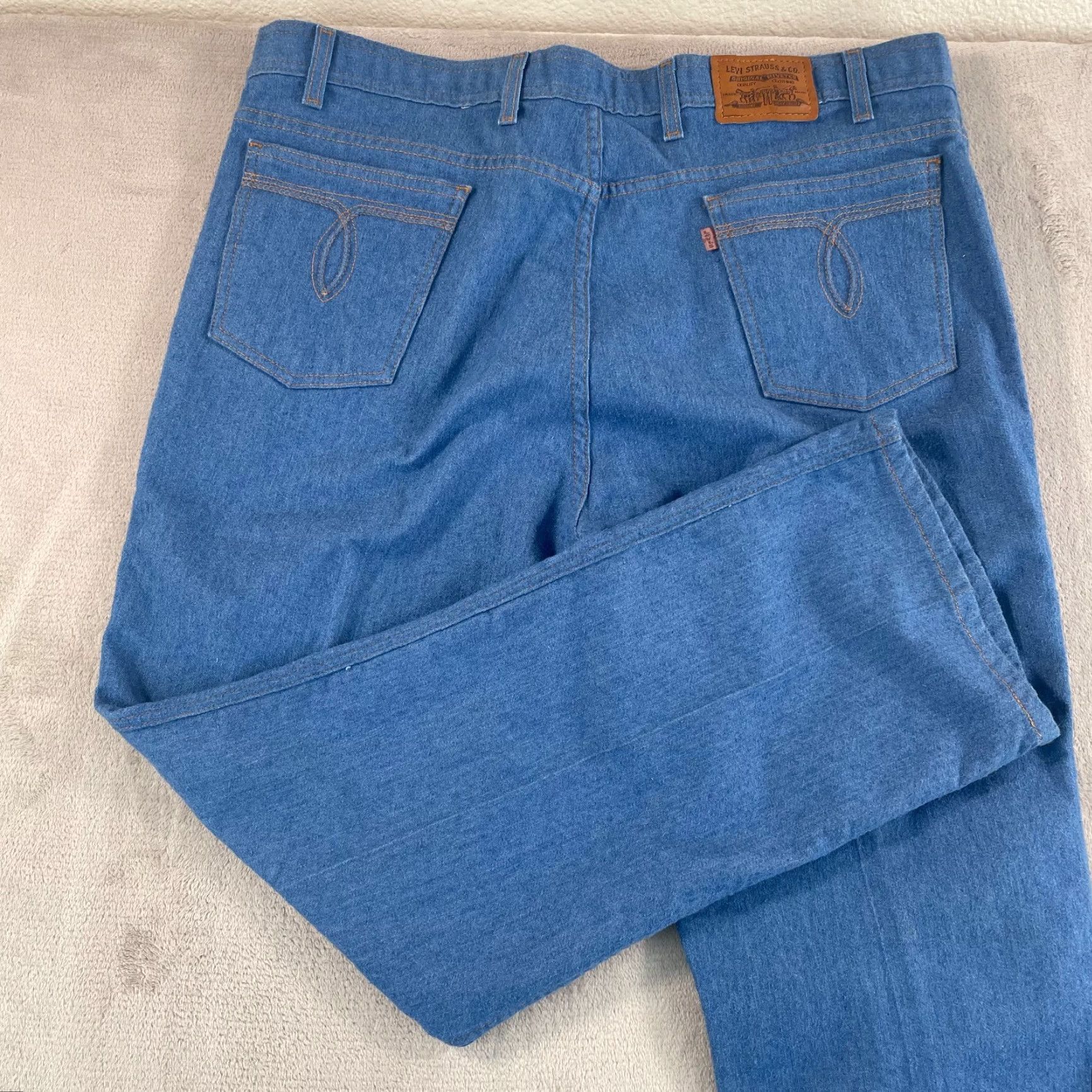 Levi's VINTAGE Levi's Pants Men 40x30 Blue Bootcut Embroidered Ranch Copper Tab 90s Size US 40 / EU 56 - 3 Thumbnail