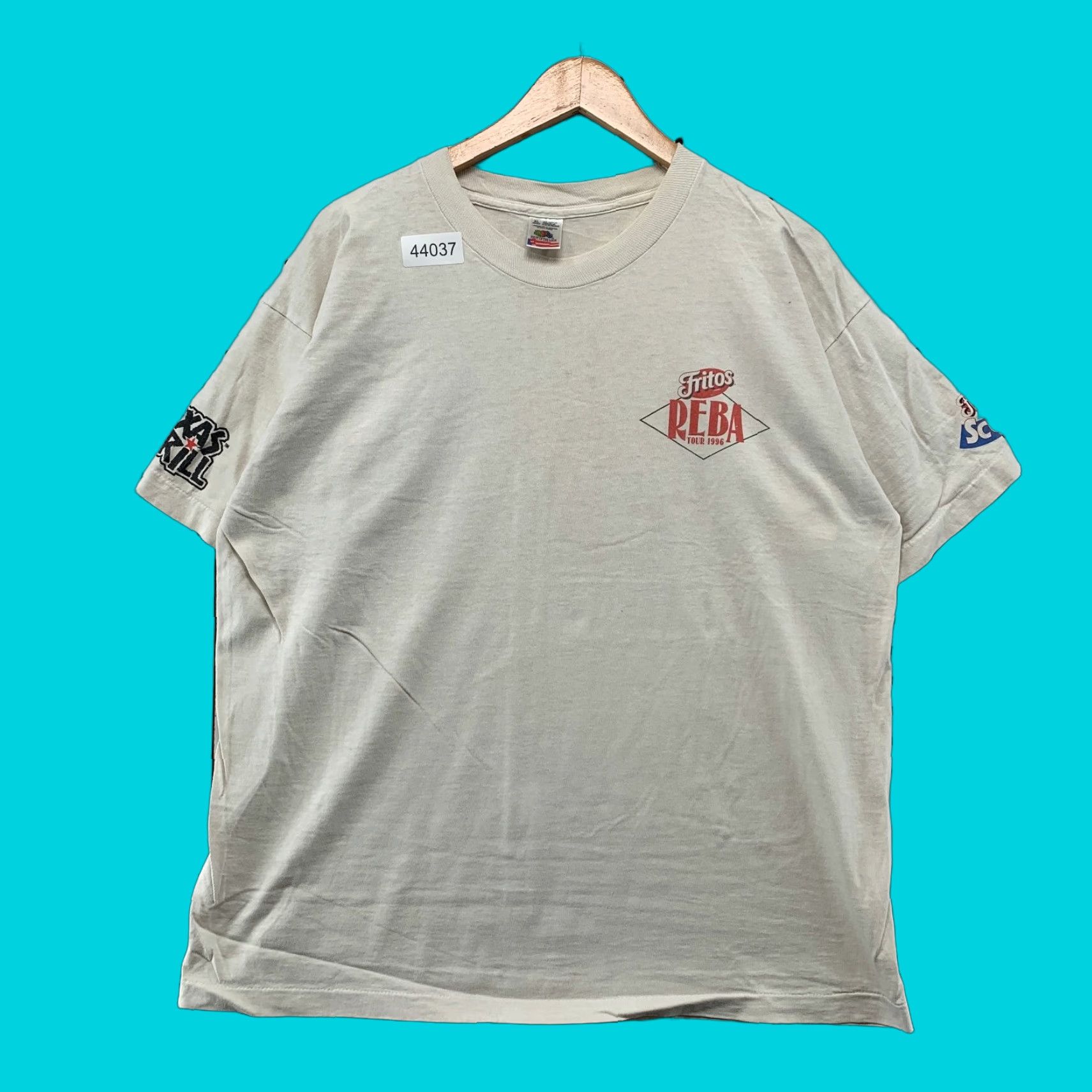 Fruit Of The Loom VTG Reba Tour 1996 Shirt Mens XL Beige Cotton Crew Neck 90s Music USA Fritos Promo Size US XL / EU 56 / 4 - 1 Thumbnail