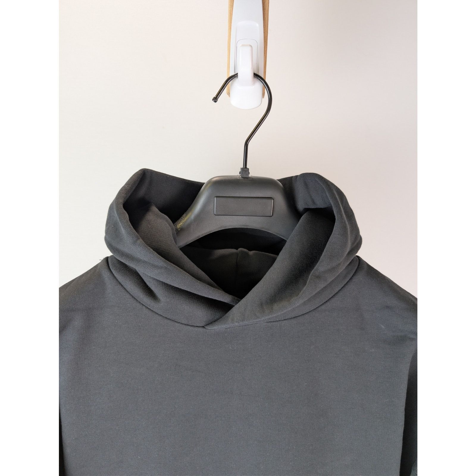 Balenciaga o1rshd1 Gaffer Molleton Archetype Large Fit Hoodie in Black Size US XL / EU 56 / 4 - 8 Thumbnail