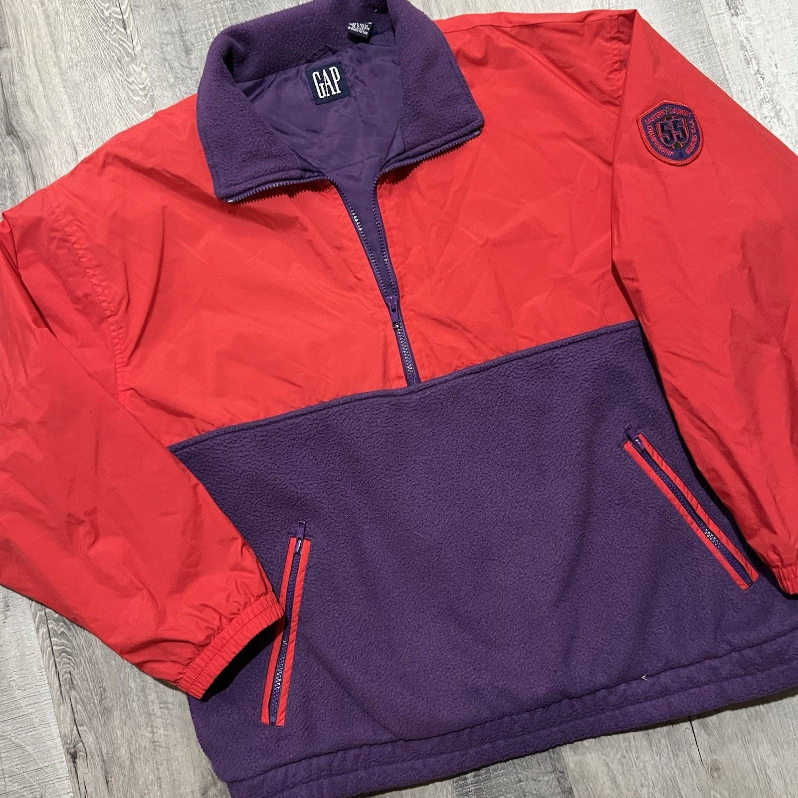 Gap VTG Gap 90s Eastern Summit Championship Hybrid Fleece Jacket Size US L / EU 52-54 / 3 - 5 Thumbnail