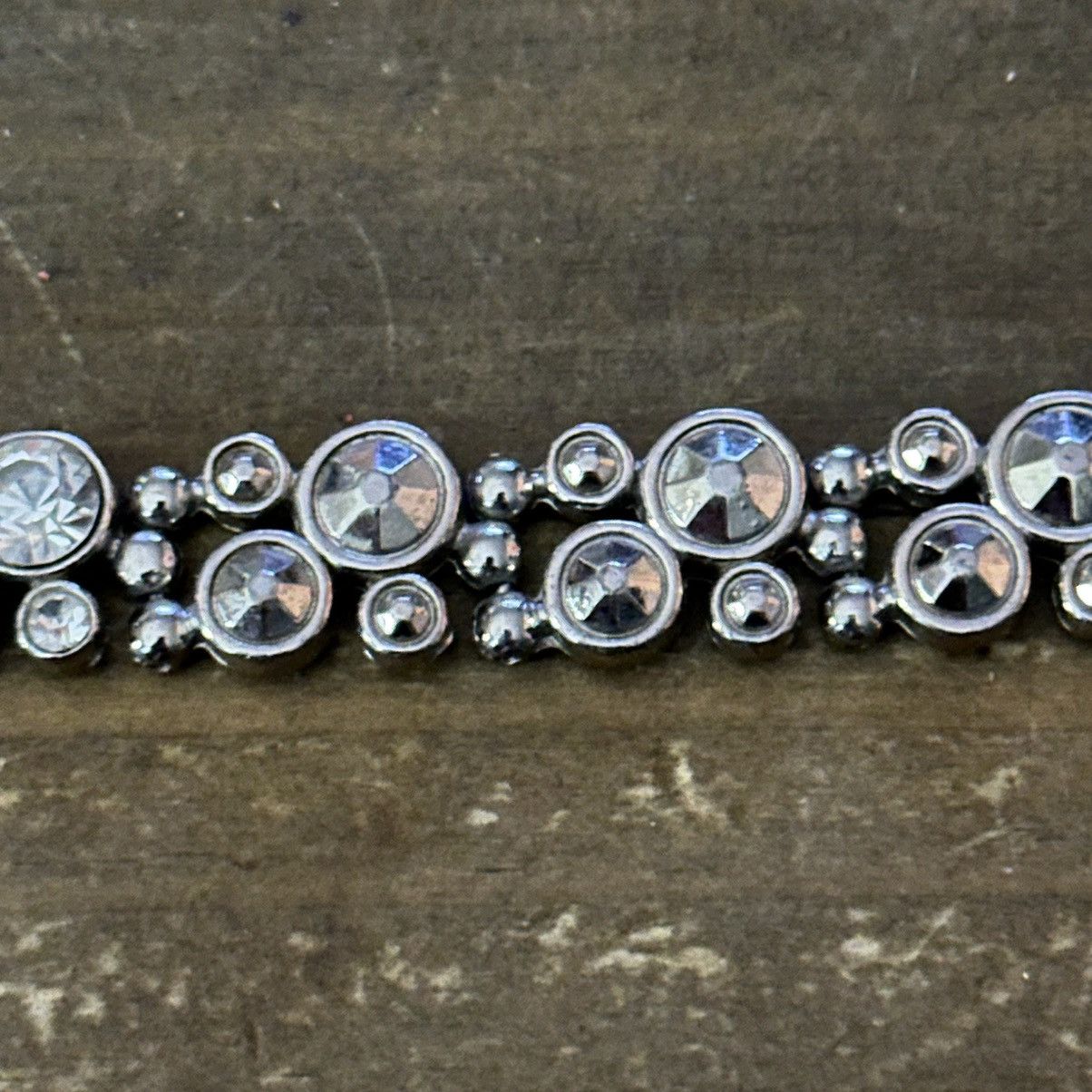 Other Vintage silver tone rhinestone bracelet Size ONE SIZE - 6 Thumbnail