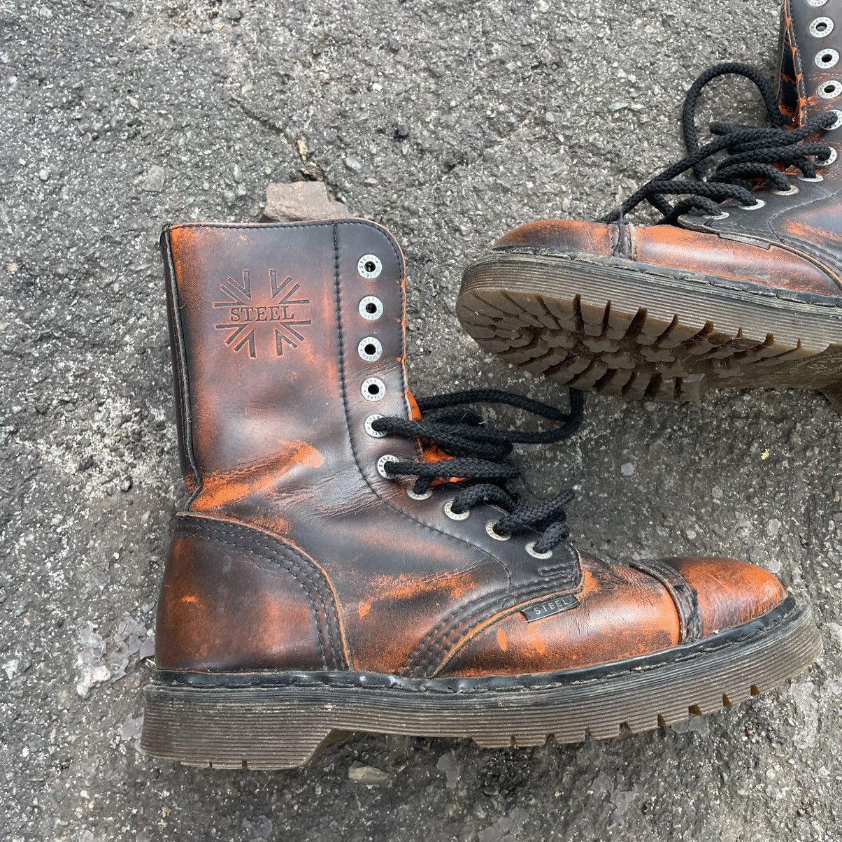 New Rock Steel boots Like NEW ROCK 24.5 cm cyber fire desert raf unde Size US 6 / EU 39 - 2 Thumbnail