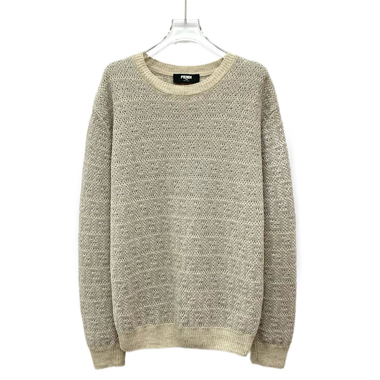 Fendi Fendi Logo Monogram Long Sleeve Knit Sweater K26WX Size US M / EU 48-50 / 2 - 1 Thumbnail
