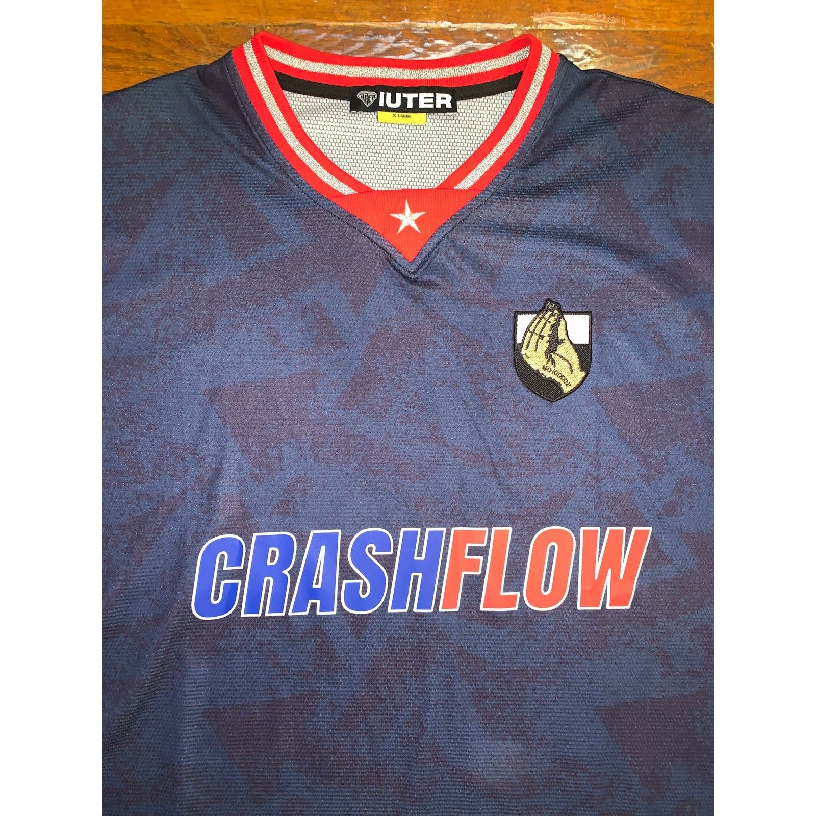 Iuter IUTER No Kiddin! Crash Flow Soccer Jersey Navy Blue Size US XL / EU 56 / 4 - 6 Thumbnail