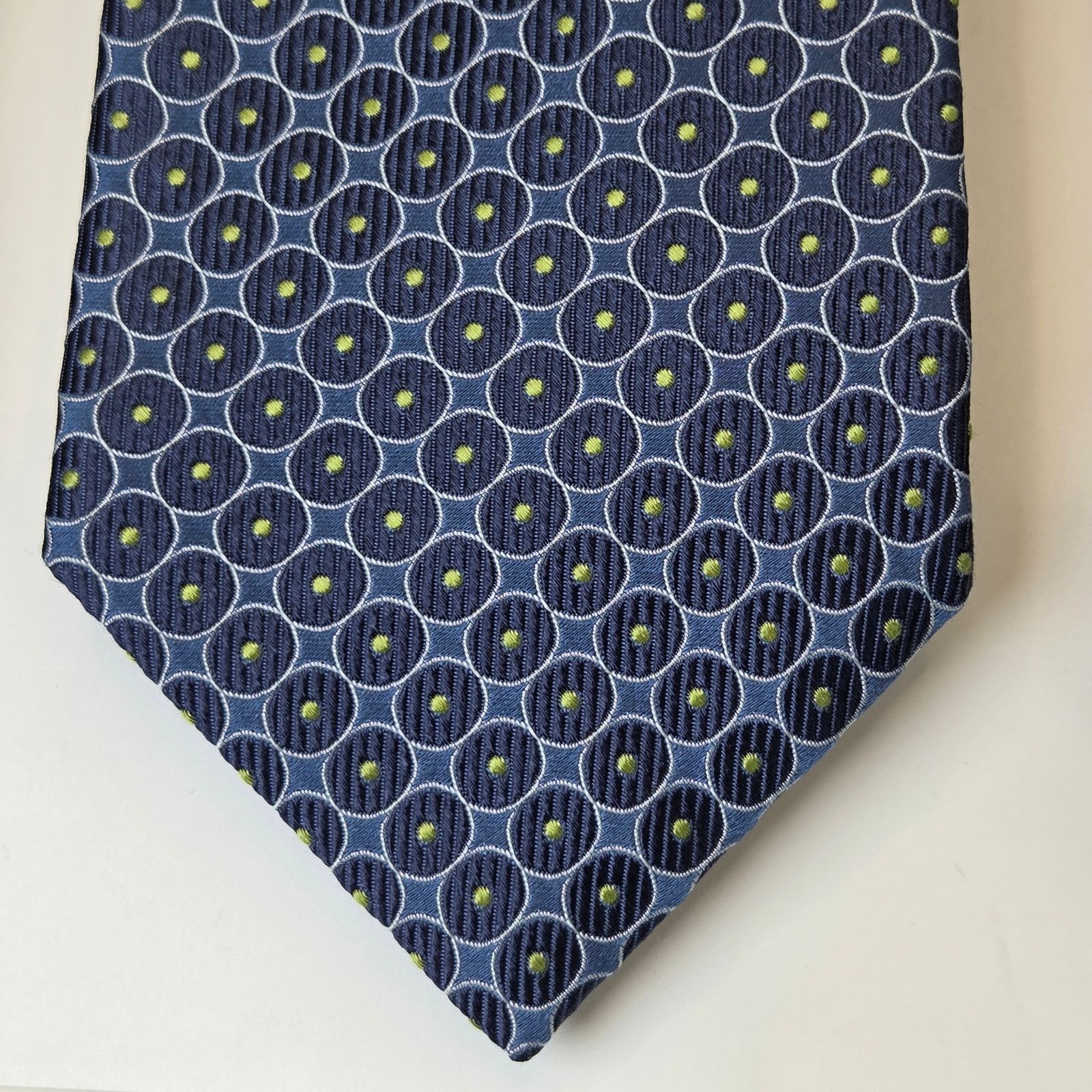 Tommy Hilfiger Tommy Hilfiger Silk Tie Lot Navy Blue USA 3.75 Contrast Tips Size ONE SIZE - 4 Thumbnail