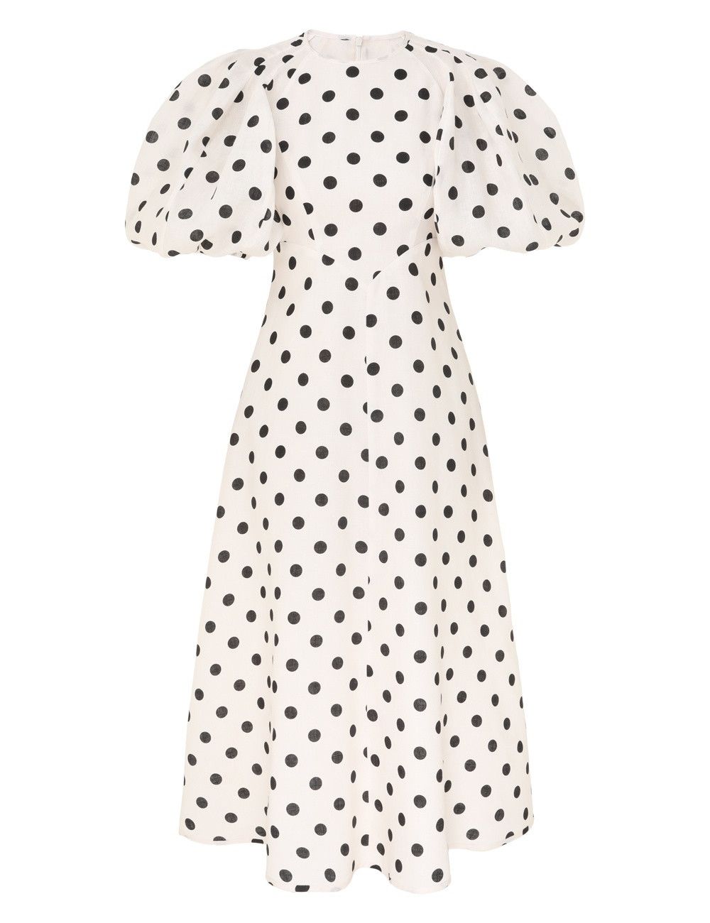 Zimmermann oc11z0825 Midi Day Dress in Cream/Black Size L / US 10 / IT 46 - 1 Thumbnail