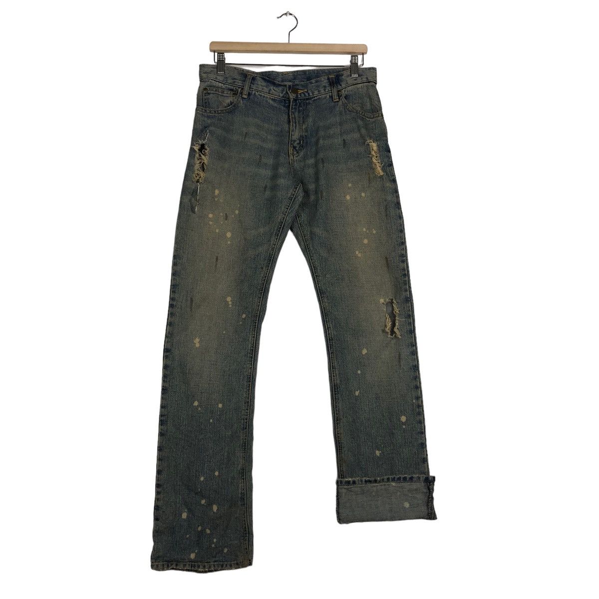 Japanese Brand 🔥90’s Vintage Distressed Denim Jeans Men’s Melrose Japan Size US 32 / EU 48 - 11 Thumbnail