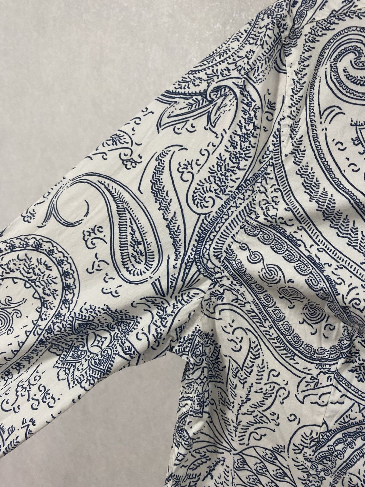 Etro Etro Lily White Button Down Shirt Cotton Reg $590 Sz 44 Size M / US 6-8 / IT 42-44 - 5 Thumbnail