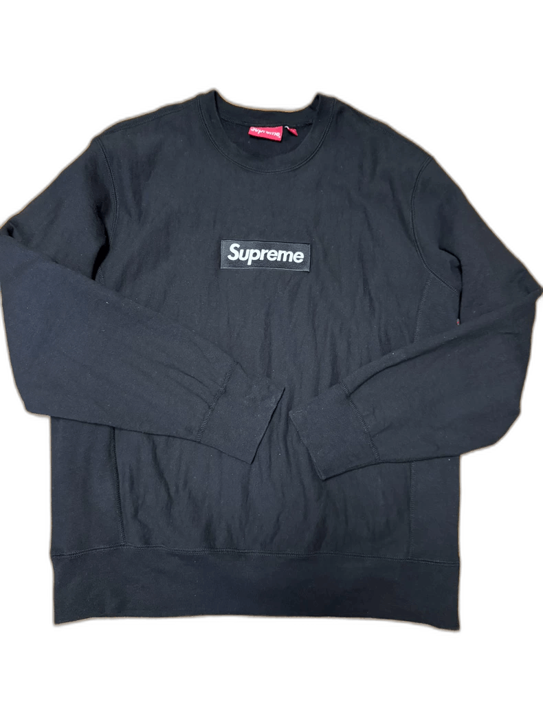 Supreme Supreme Box Logo Black Sweatshirt L Size US L / EU 52-54 / 3 - 1 Thumbnail