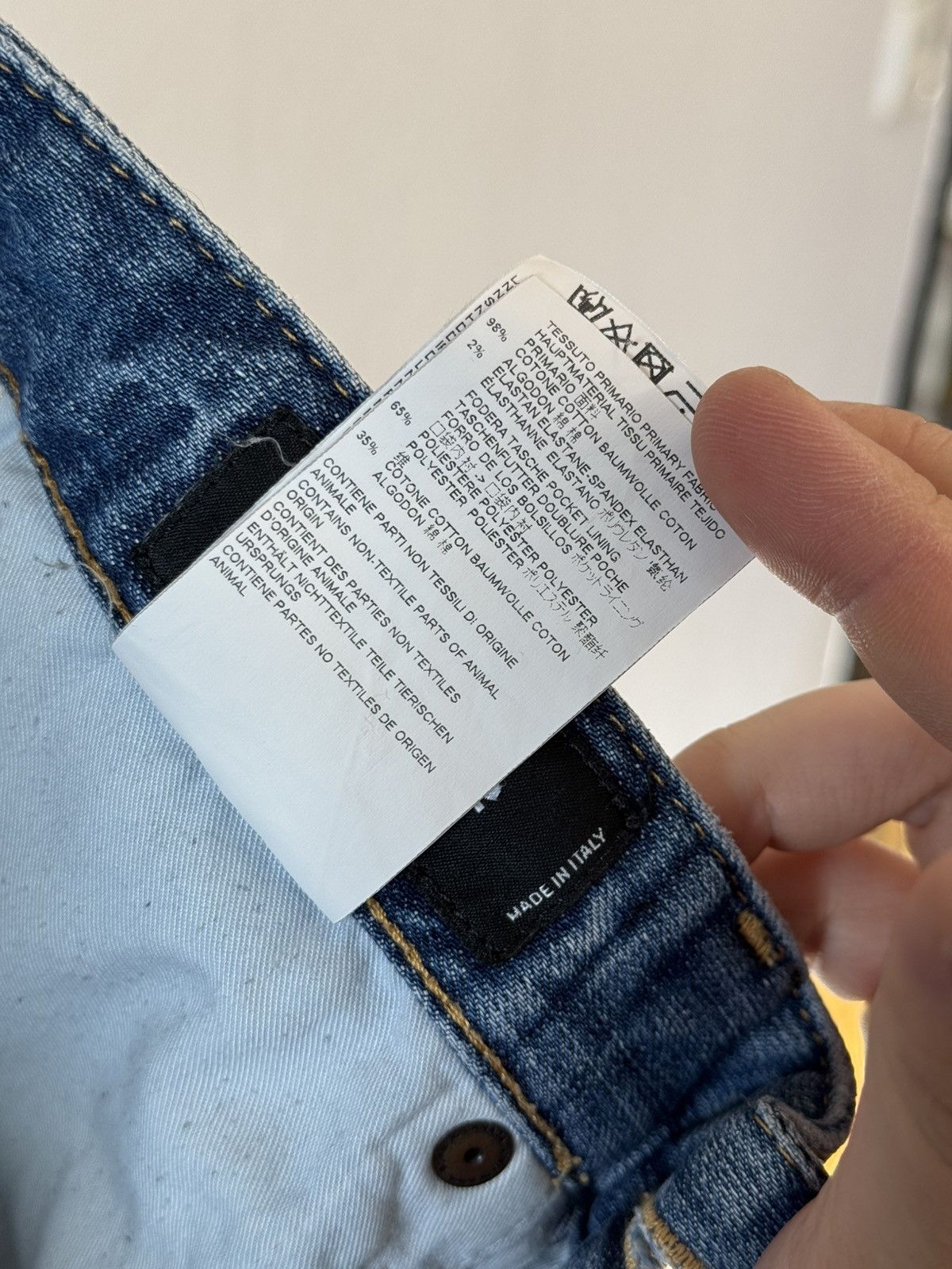Designer × Dsquared2 Dsquared2 Skater Jeans Distressed Washed Made in Italy Size US 32 / EU 48 - 12 Thumbnail