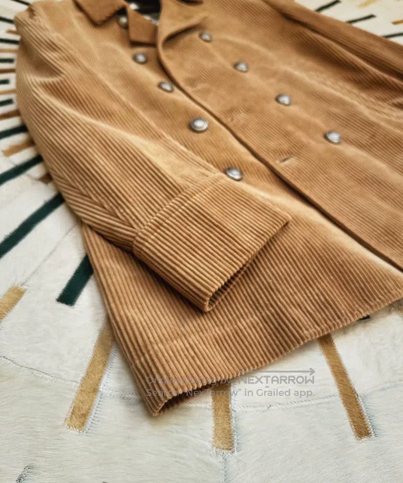 Other Brunello Cucinelli Cashmere Corduroy Double-breasted Coat Size US L / EU 52-54 / 3 - 6 Thumbnail