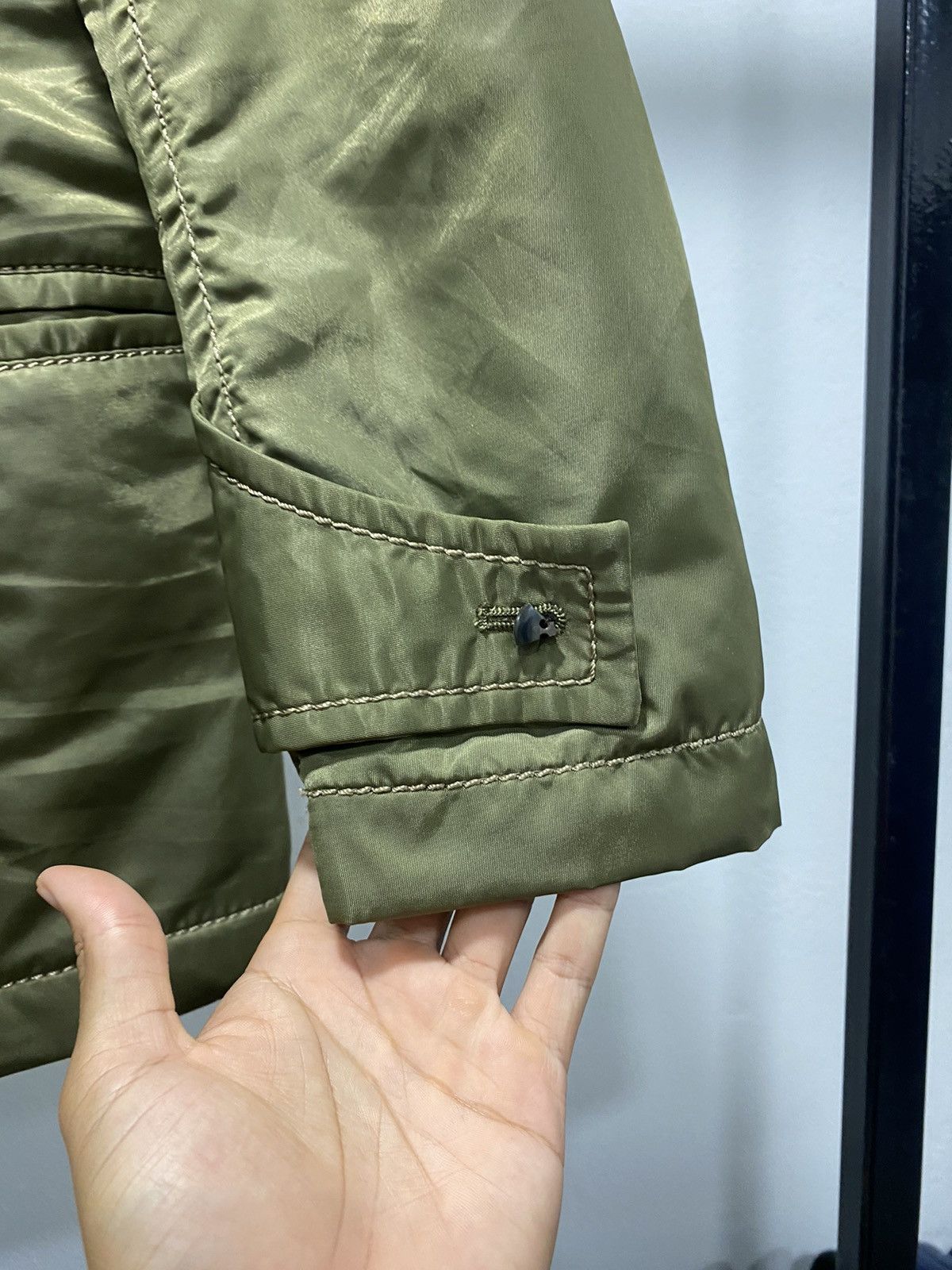 Vintage 291295 Trench Double Breast Military Army Quilted Jacket Size US S / EU 44-46 / 1 - 6 Thumbnail