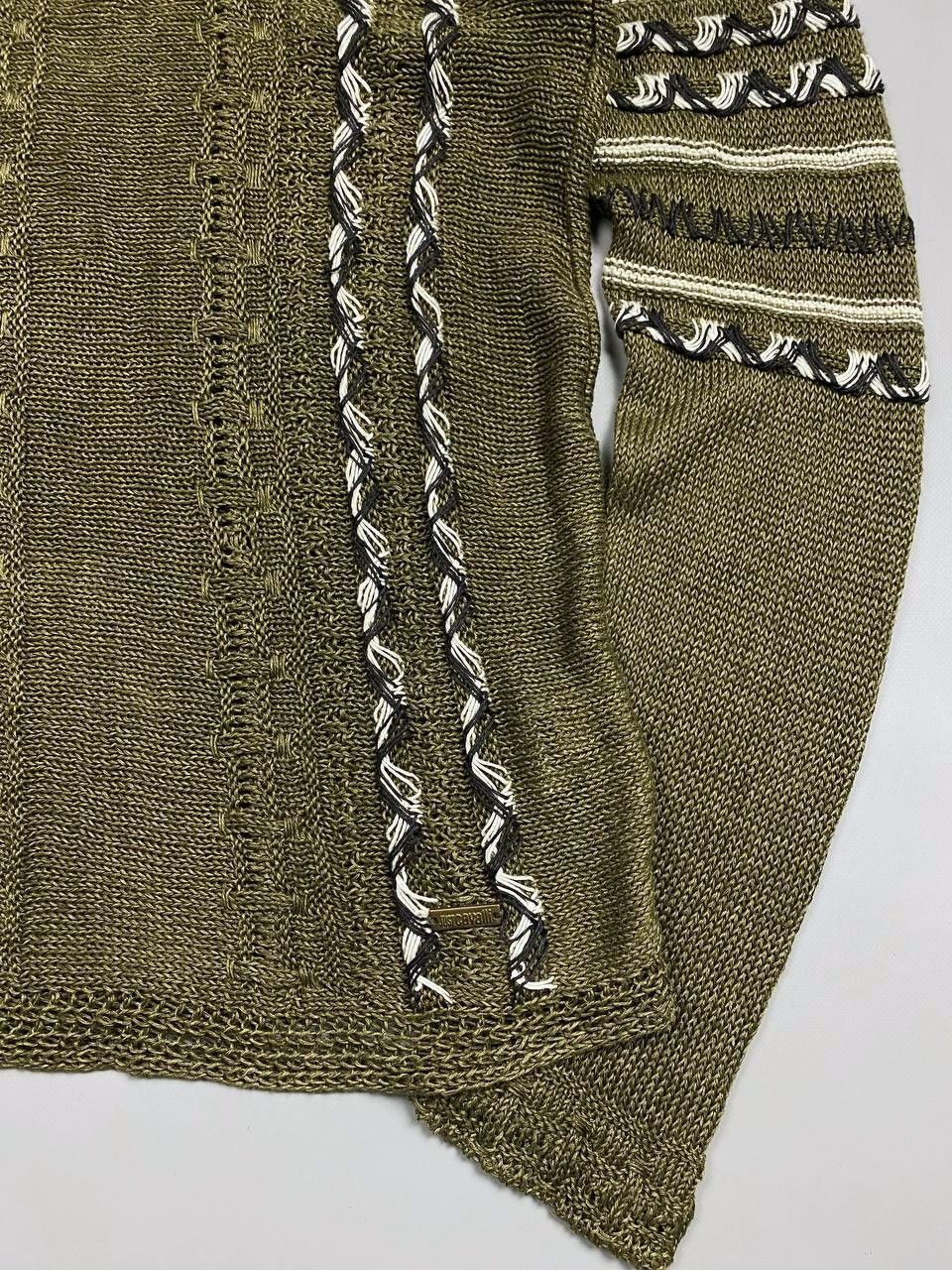 Roberto Cavalli Vintage Roberto Cavalli Linen Knit Sweater Size US L / EU 52-54 / 3 - 4 Thumbnail