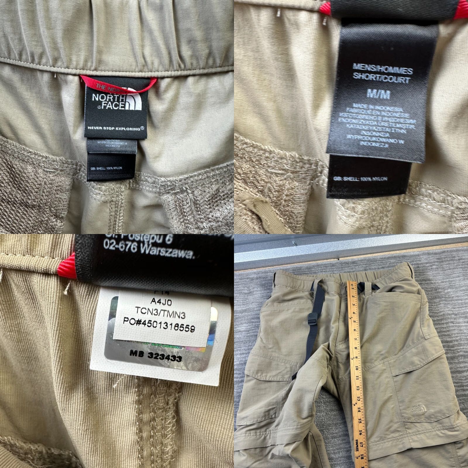 The North Face The North Face Pants Mens Medium Beige Tan 2 in 1 Convertible Shorts Cargo Size US 31 - 8 Thumbnail