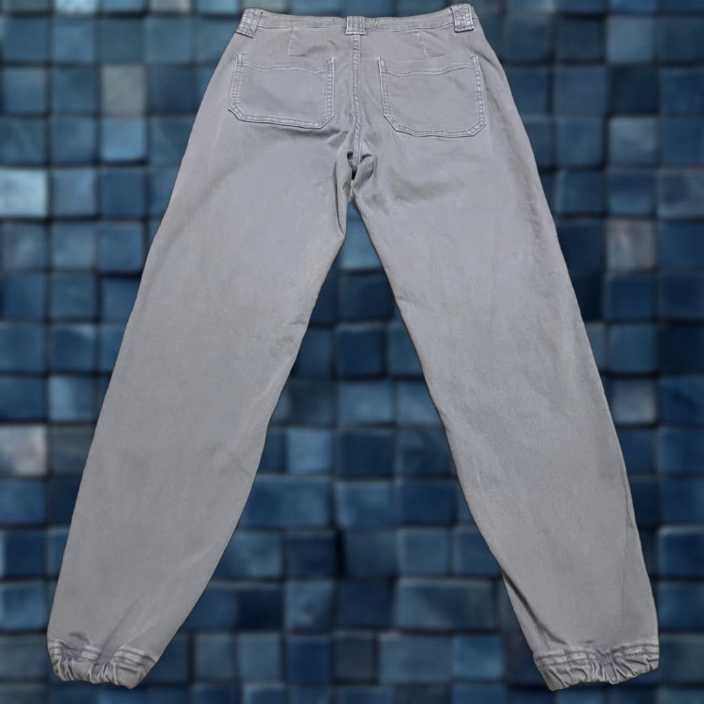 Vintage Kancan Womens sz 3 Pants Gray Joggers Tapered High Rise Pockets Casual Size 27" / US 4 / IT 40 - 1 Thumbnail