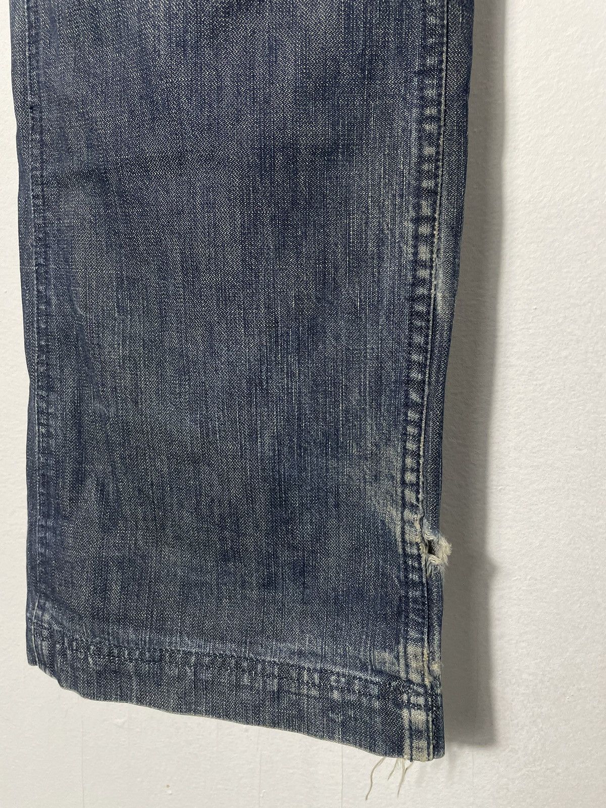Japanese Brand LNG Multi Pockets Flair Cut Jeans Size US 35 - 21 Thumbnail