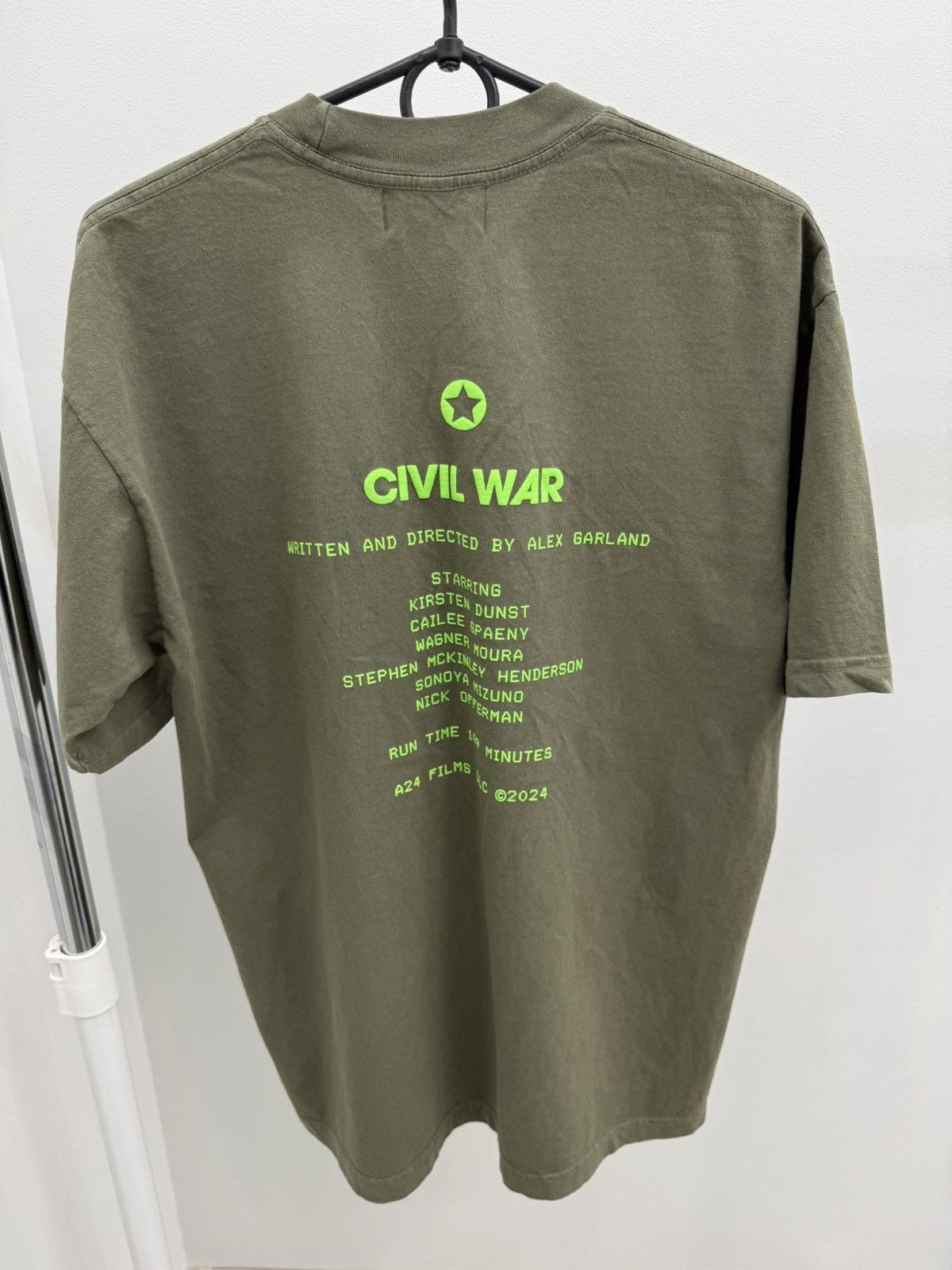 A24 A24 Civil War Puff Print Logo T-shirt Tee Size US M / EU 48-50 / 2 - 3 Thumbnail