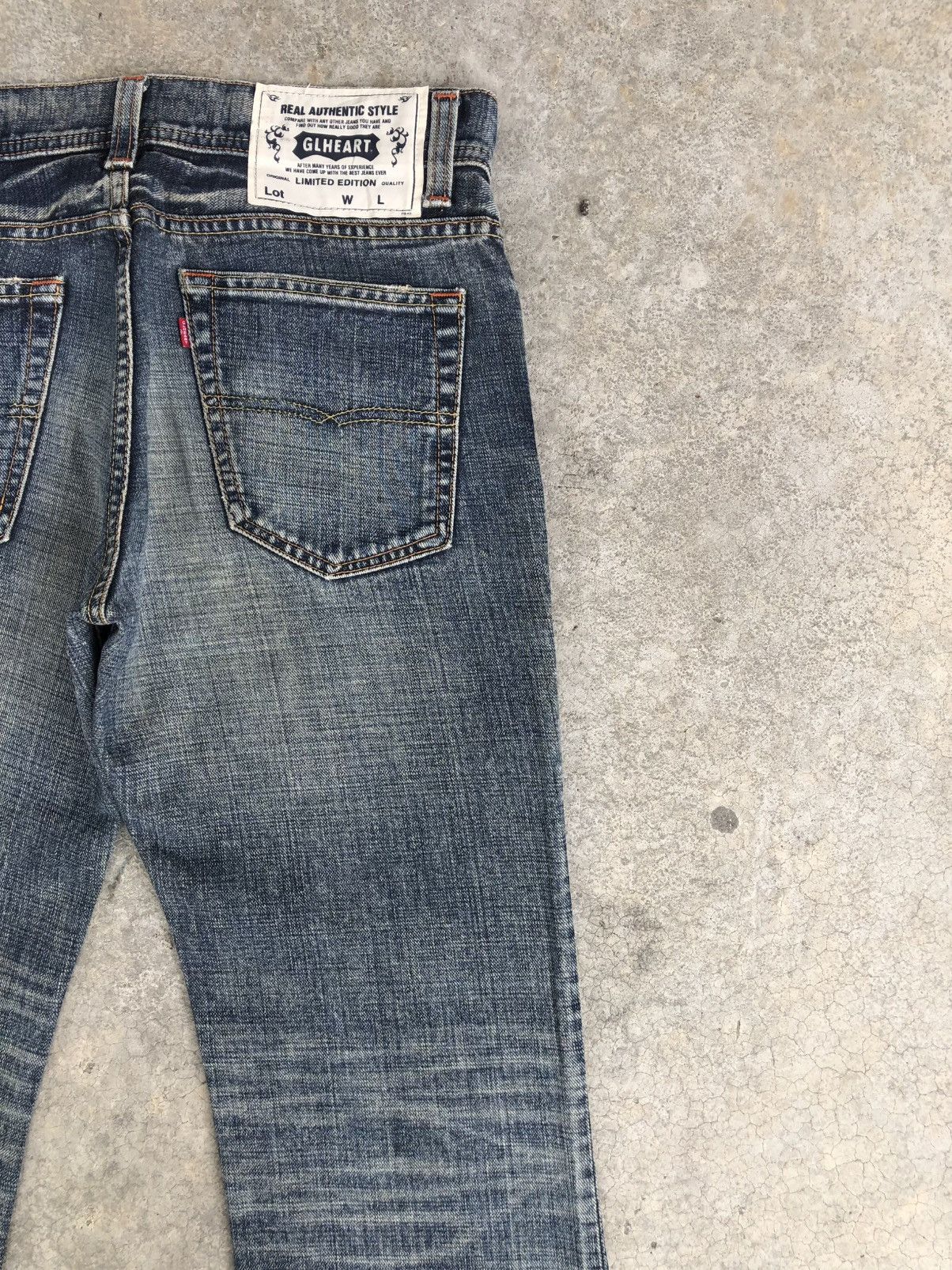 Who Decides War GL Heart Flared Jeans Distressed Jeans Size US 32 / EU 48 - 10 Thumbnail