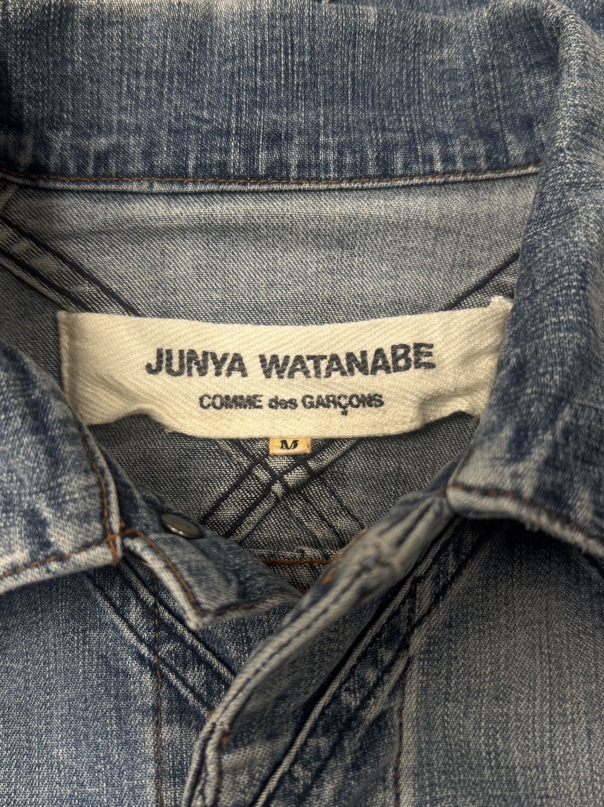 Comme des Garcons × Junya Watanabe SS2002 Junya Watanabe ‘Diamond’ Quilted Denim Trucker Jacket Size US M / EU 48-50 / 2 - 3 Thumbnail