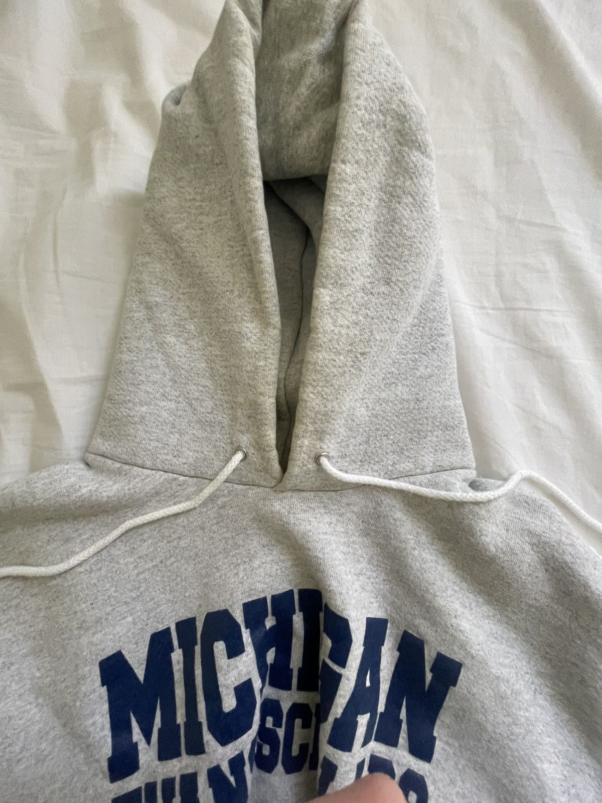 Vintage Thick Michigan grey hoodie large Size US L / EU 52-54 / 3 - 4 Thumbnail
