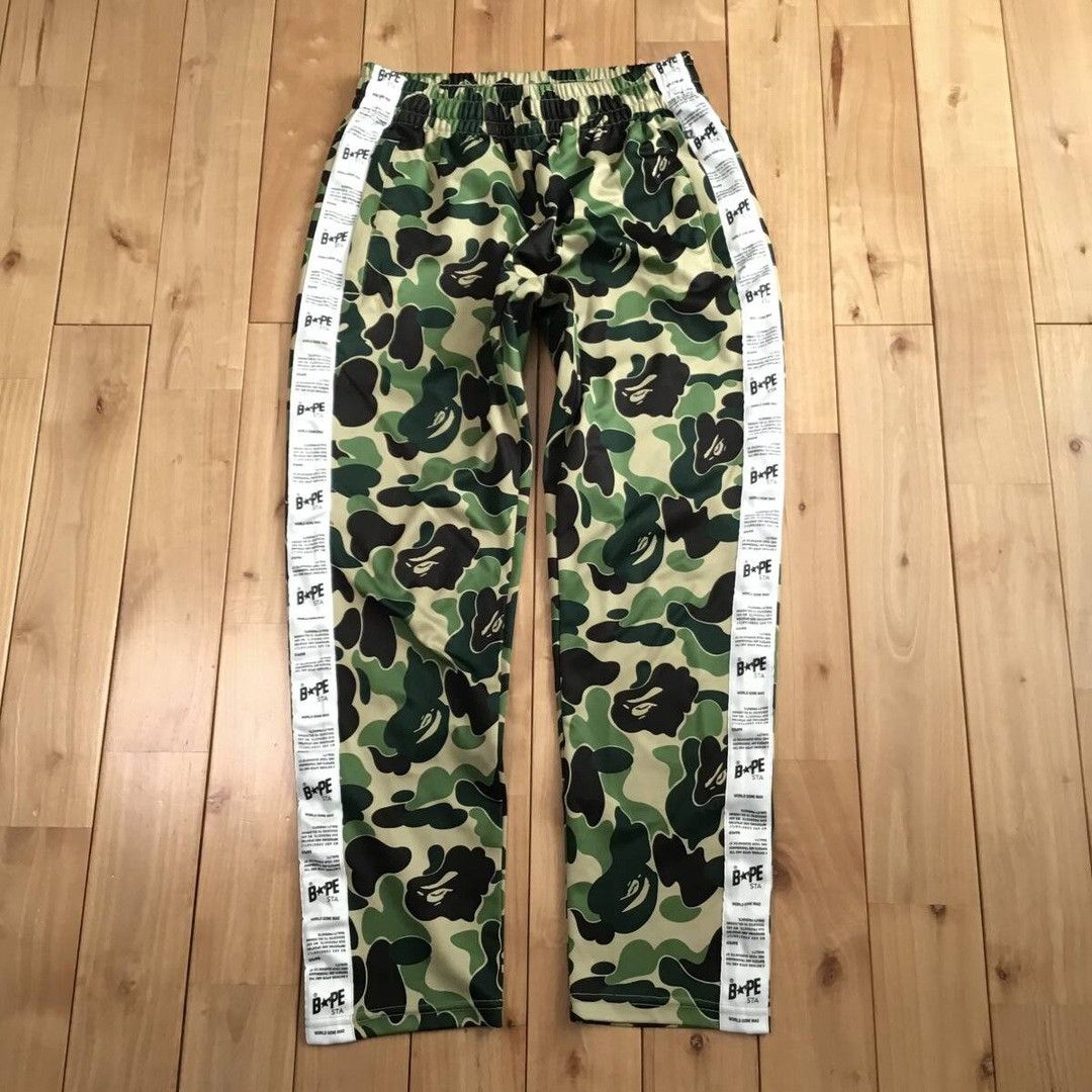Bape BAPE STA TAPE JERSEY PANTS ABC camo a bathing ape ★size M Size US 32 / EU 48 - 1 Thumbnail