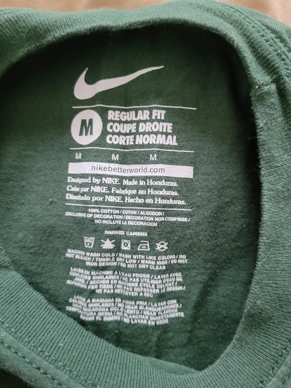 Nike Nike Men’s Long Sleeve Shirt – Forest Green w/ Red Swoosh Size US M / EU 48-50 / 2 - 4 Thumbnail