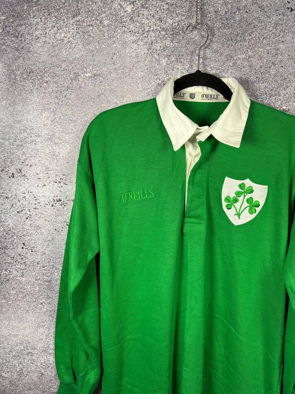 O'Neills Ireland Rugby Jersey Oneill's Vintage 80's Retro Large Size US L / EU 52-54 / 3 - 4 Thumbnail