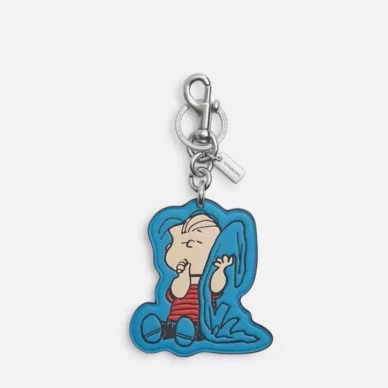 Coach NWT Coach x Peanuts Linus Leather Bag Charm Keychain CBG56 Size ONE SIZE - 5 Thumbnail