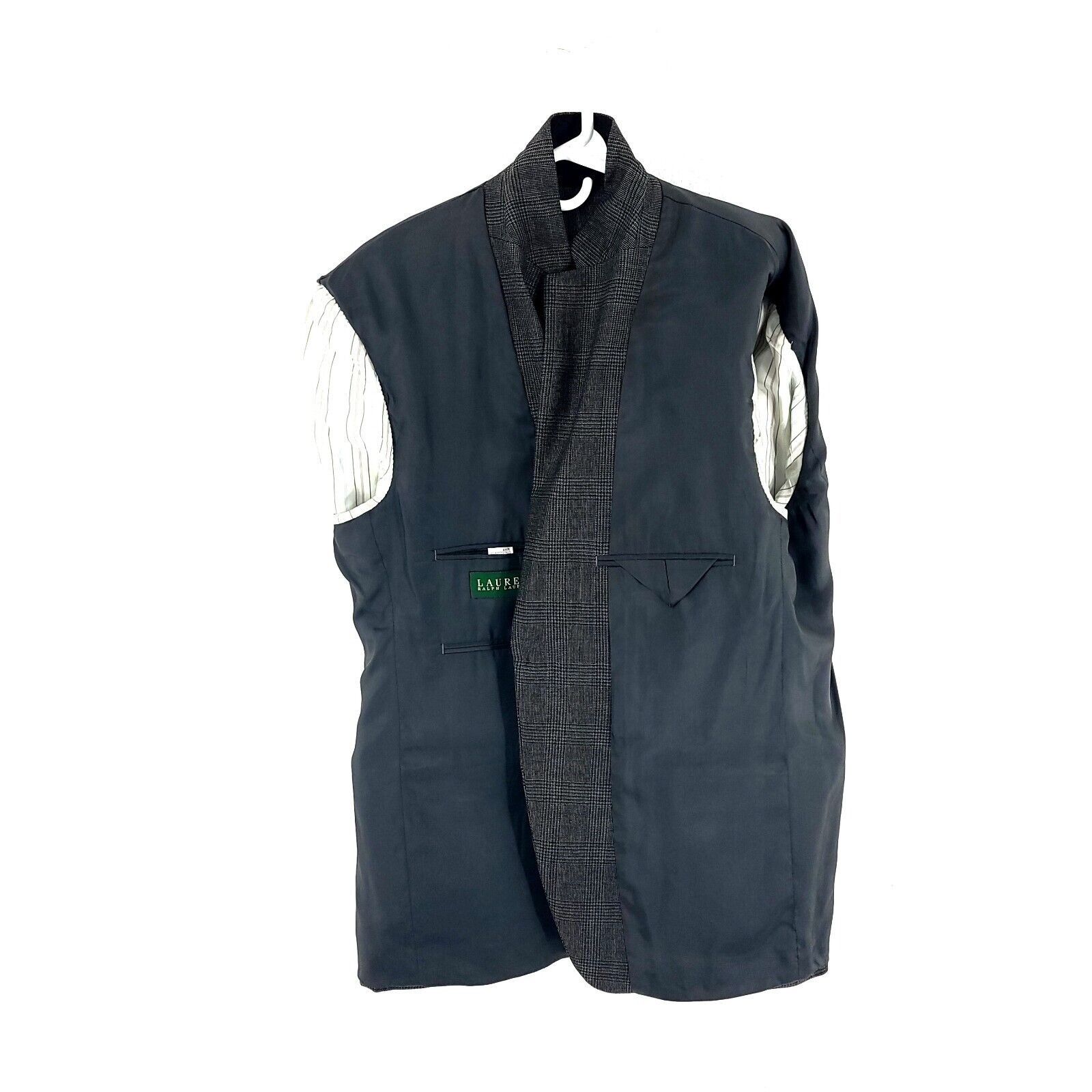 Lauren Ralph Lauren Lauren Ralph Lauren Tweed Wool 2 Button Sport Coat 42R Black Size 42R - 8 Thumbnail