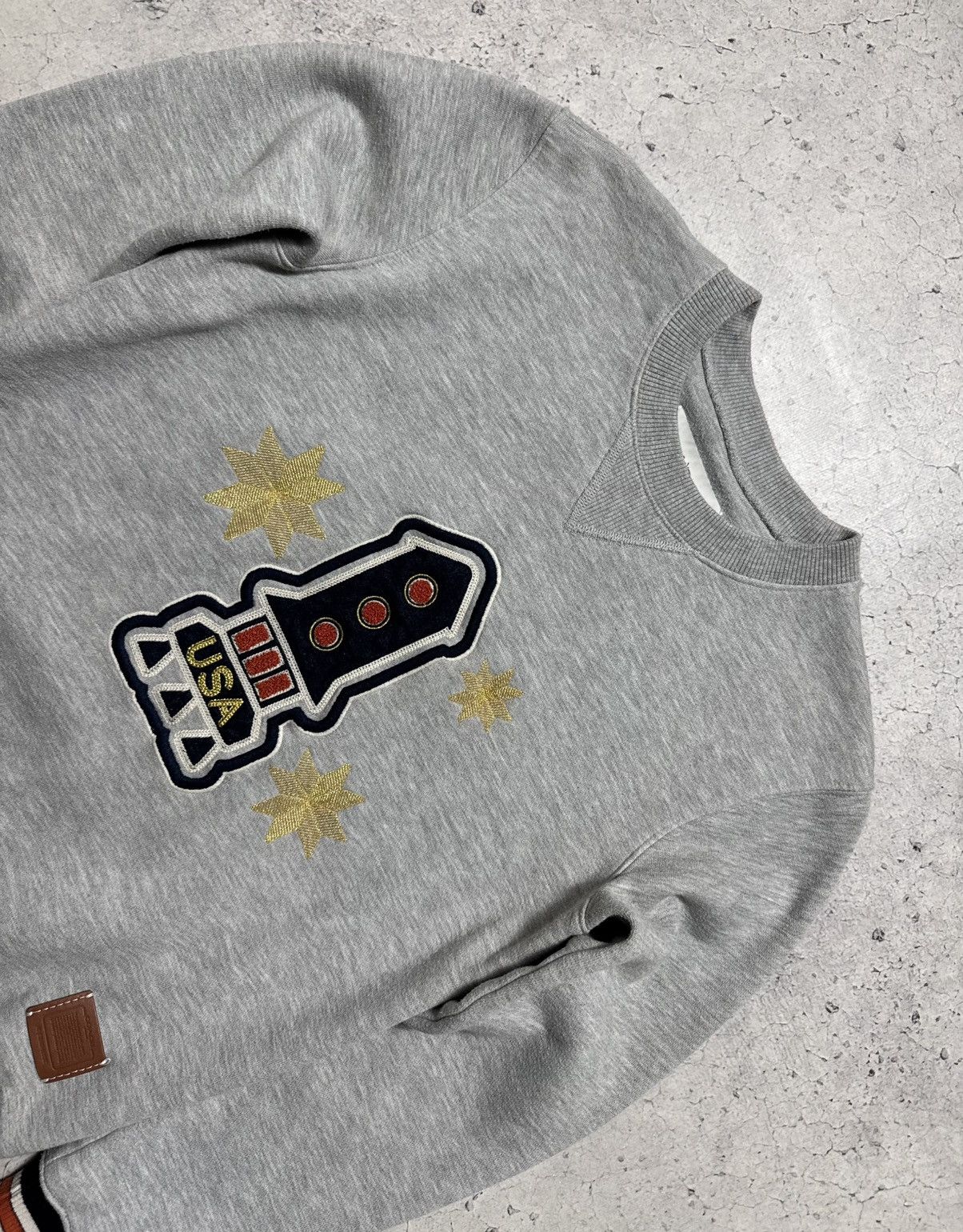 Coach Coach USA Grey Big Logo Luxury Sweatshirt Size US XS / EU 42 / 0 - 6 Thumbnail